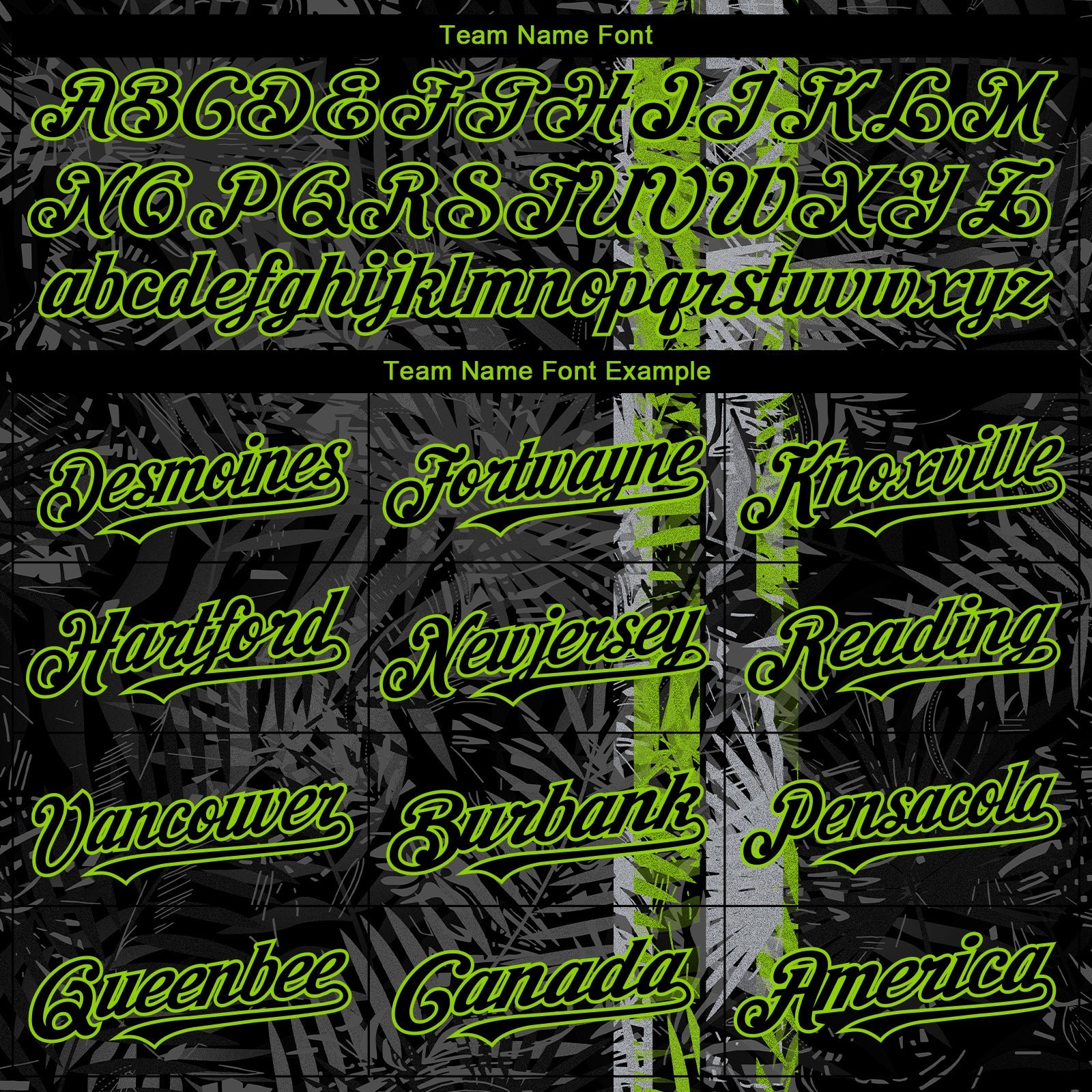 Custom Black Neon Green Hawaii Tropical Palm Leaves Authentic Baseball Jersey view 4