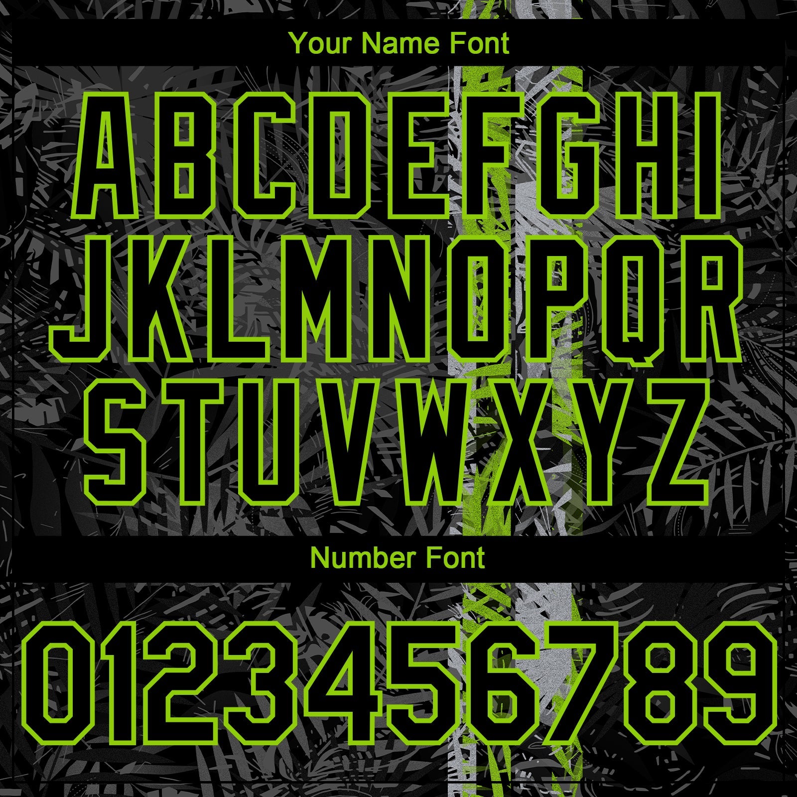 Custom Black Neon Green Hawaii Tropical Palm Leaves Authentic Baseball Jersey view 5