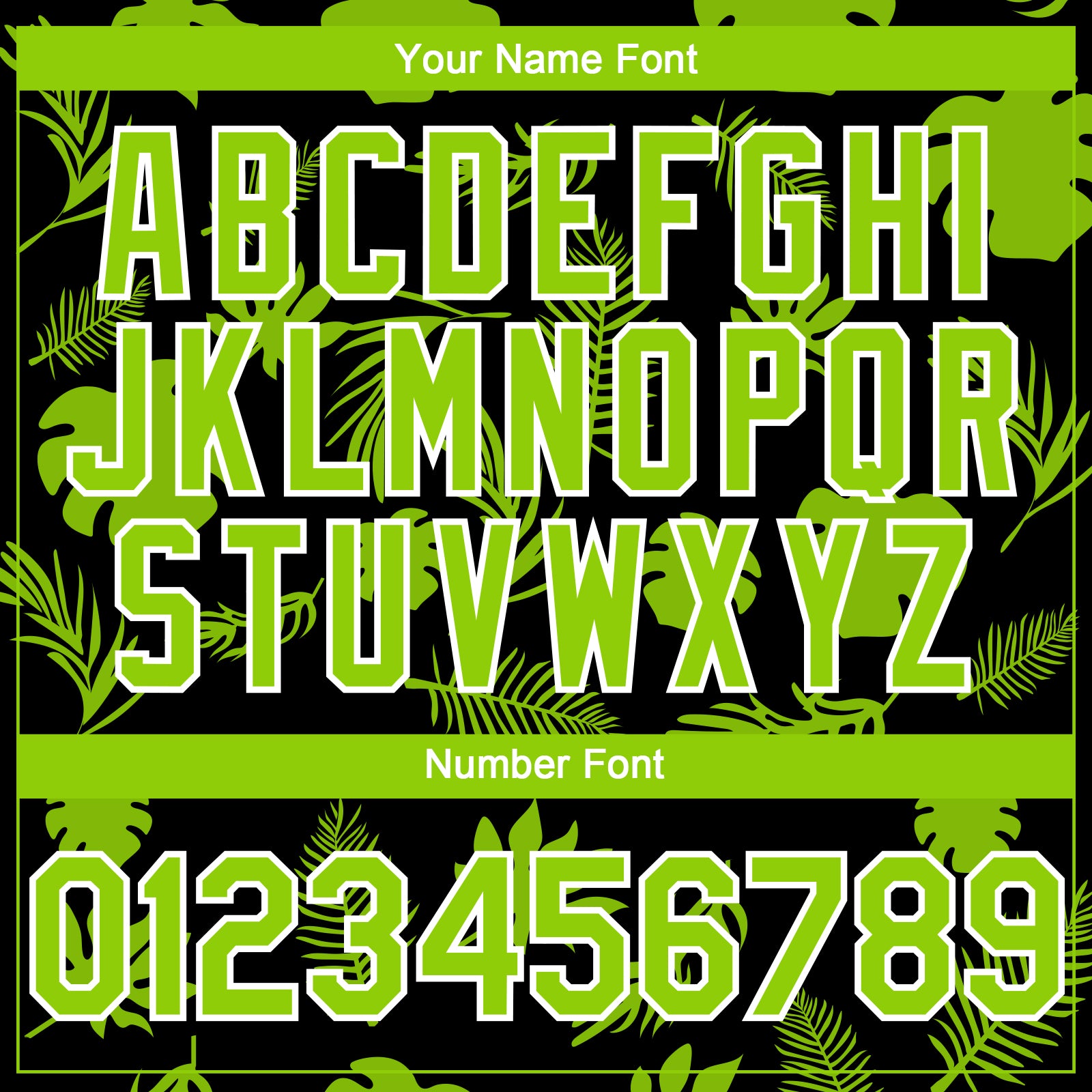 Custom Black Neon Green-White Hawaii Palm Leaves Authentic Baseball Jersey view 5
