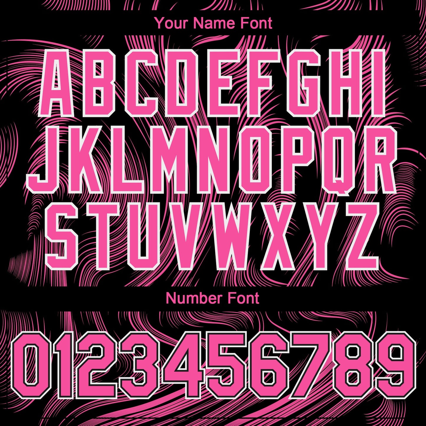 Custom Black Pink-White Fluid Lines Authentic Baseball Jersey view 5