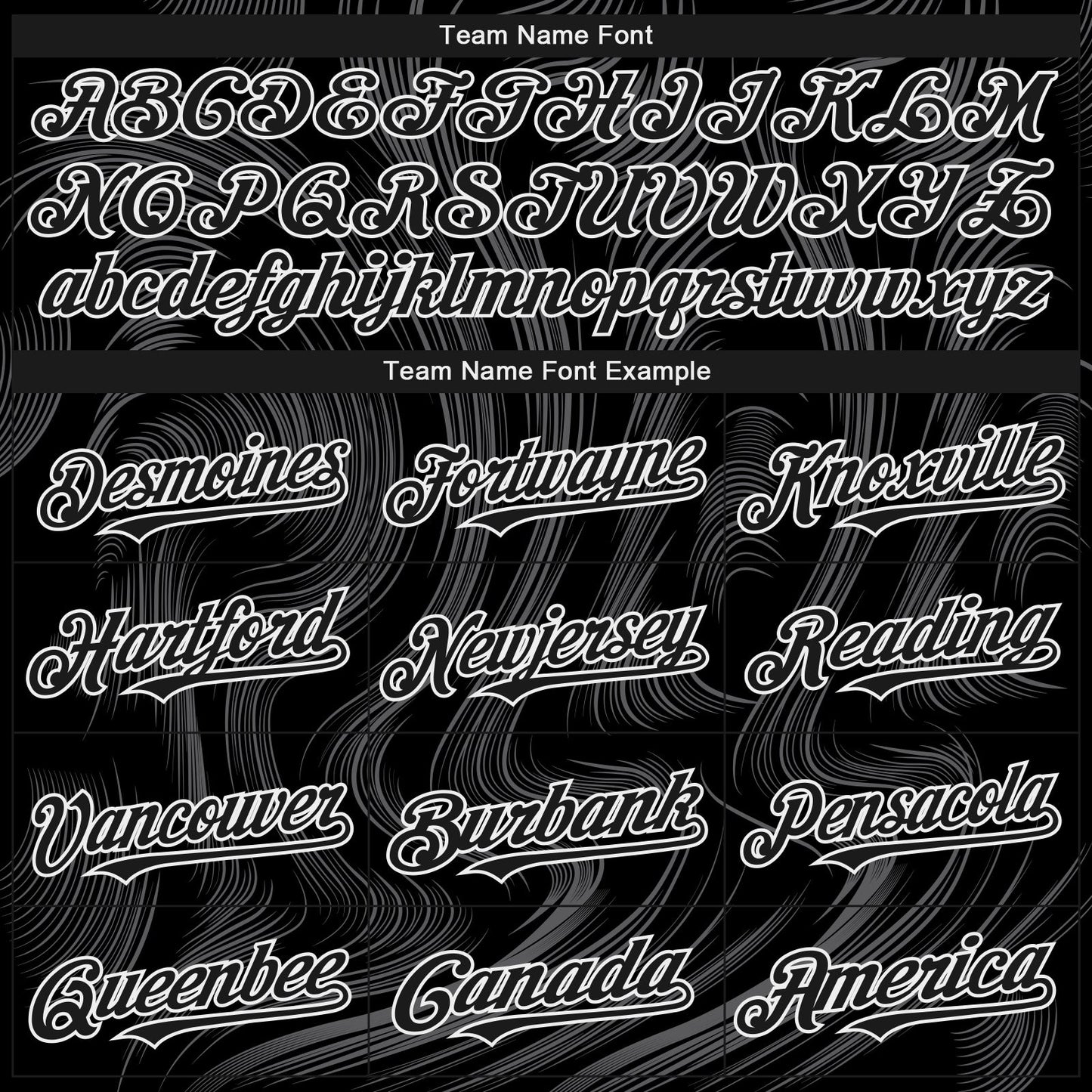 Custom Black White Fluid Lines Authentic Baseball Jersey view 4