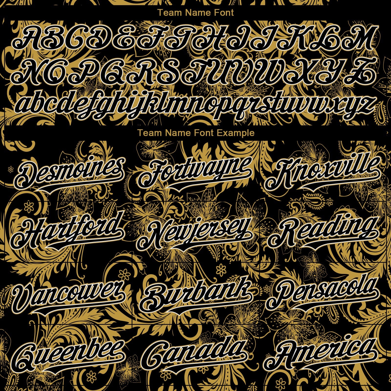 Custom Black Old Gold-White Flower Authentic Baseball Jersey view 4