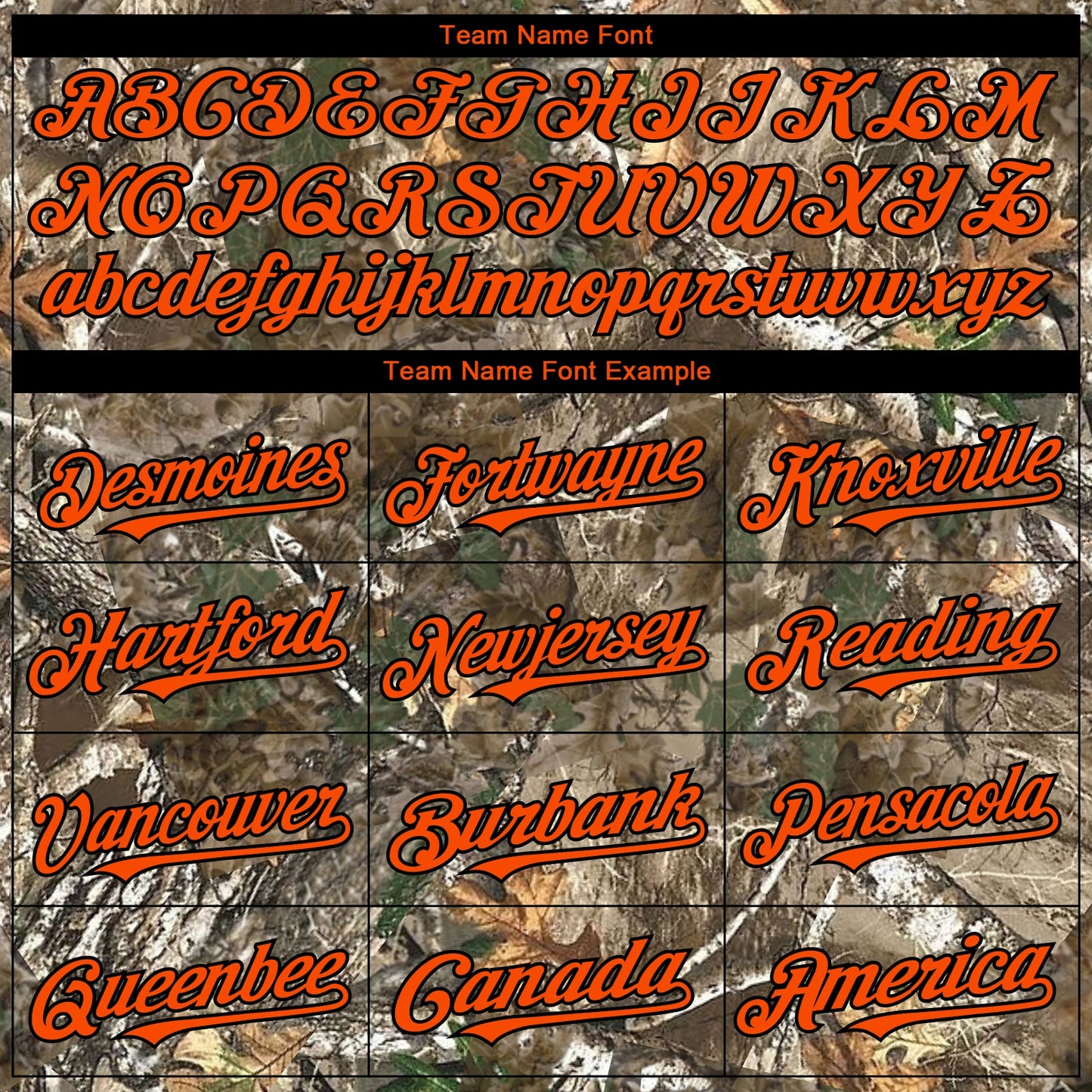 Custom Camo Orange-Black Woodland Camo Authentic Salute To Service Authentic Baseball Jersey view 4