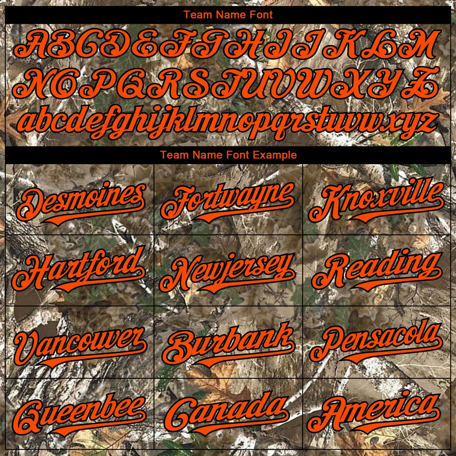 Custom Camo Orange-Black Woodland Camo Authentic Salute To Service Authentic Baseball Jersey view 4