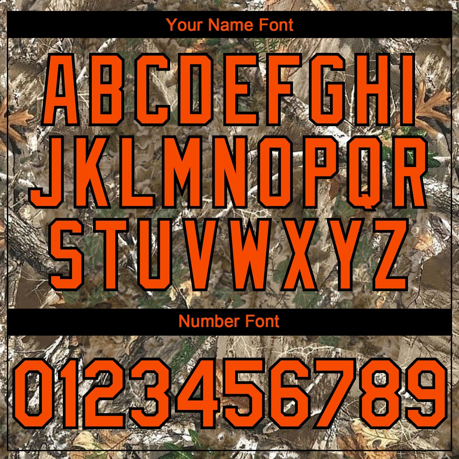 Custom Camo Orange-Black Woodland Camo Authentic Salute To Service Authentic Baseball Jersey view 5