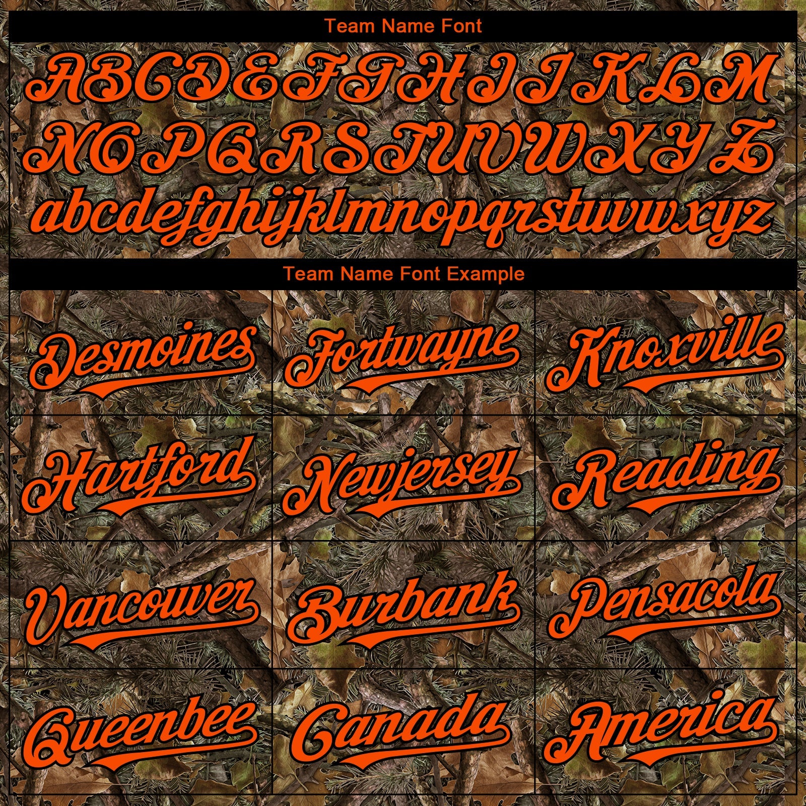 Custom Camo Orange-Black Woodland Camo Authentic Salute To Service Authentic Baseball Jersey view 4
