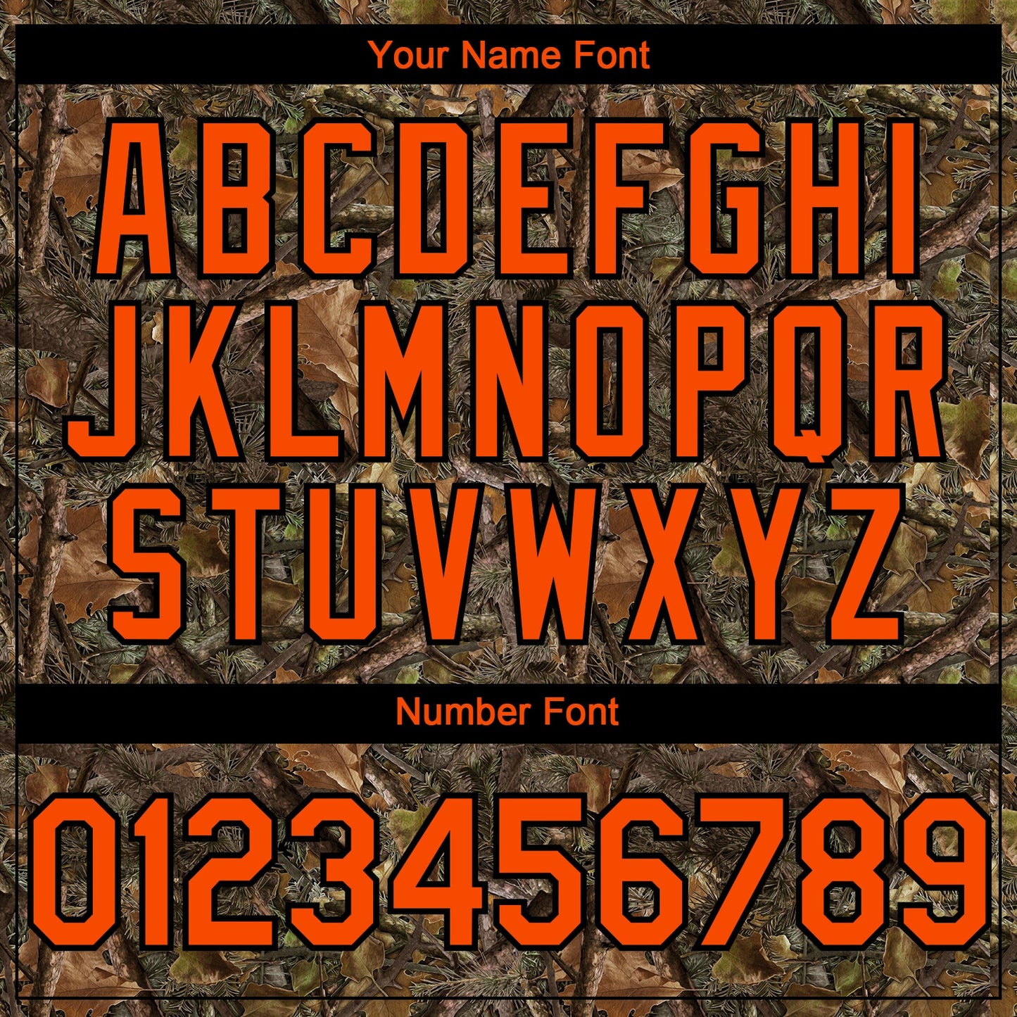 Custom Camo Orange-Black Woodland Camo Authentic Salute To Service Authentic Baseball Jersey view 5