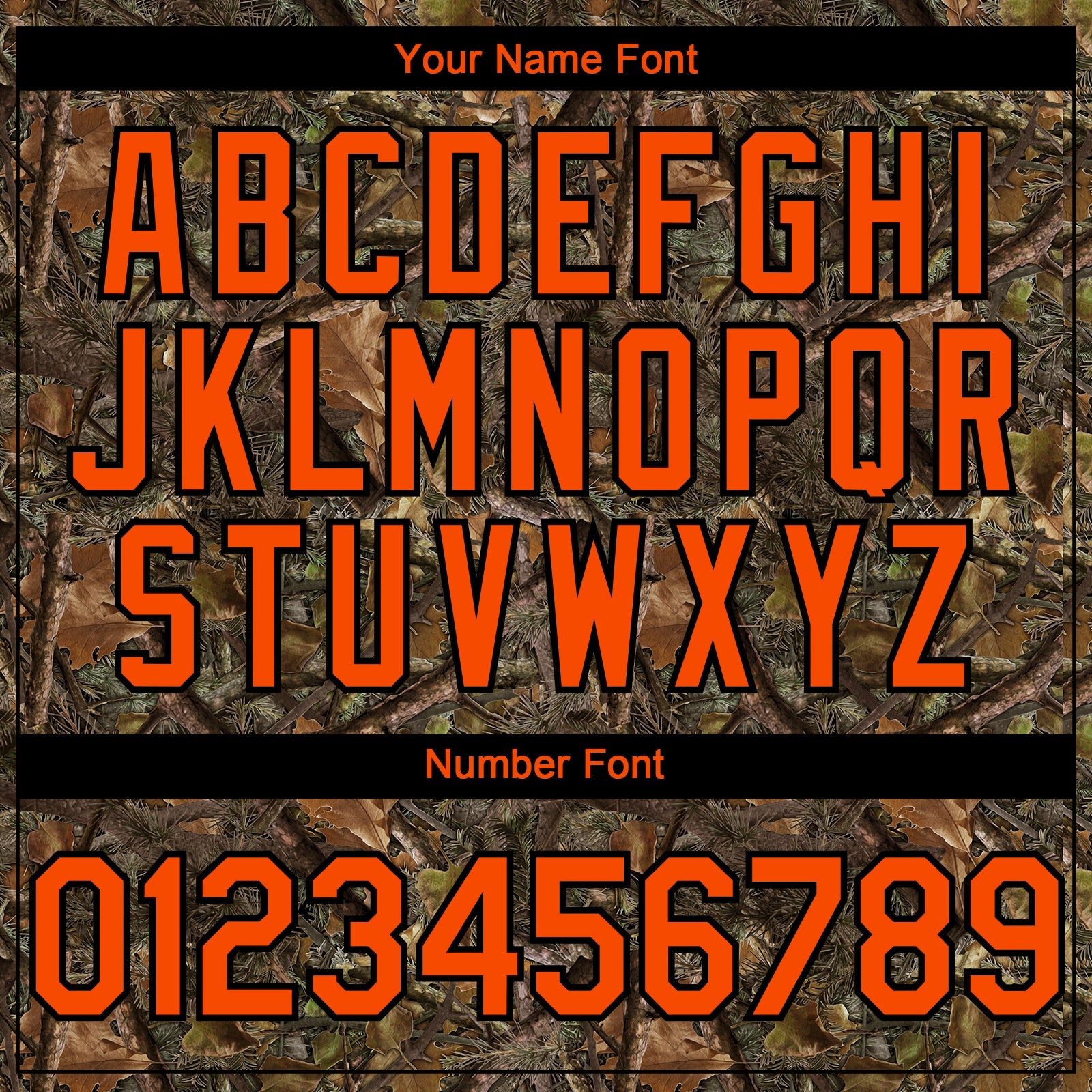 Custom Camo Orange-Black Woodland Camo Authentic Salute To Service Authentic Baseball Jersey view 5