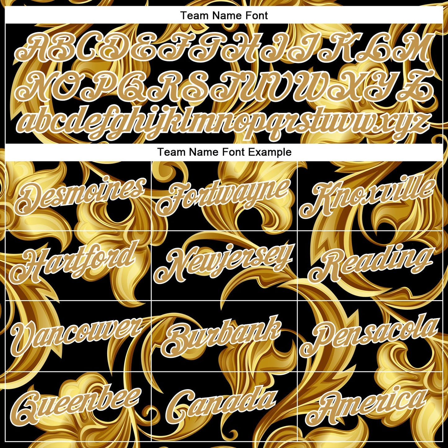 Custom Stitched Black Old Gold-White 3D Pattern Design Golden Subtle Floral Sports Pullover Sweatshirt Hoodie view 3