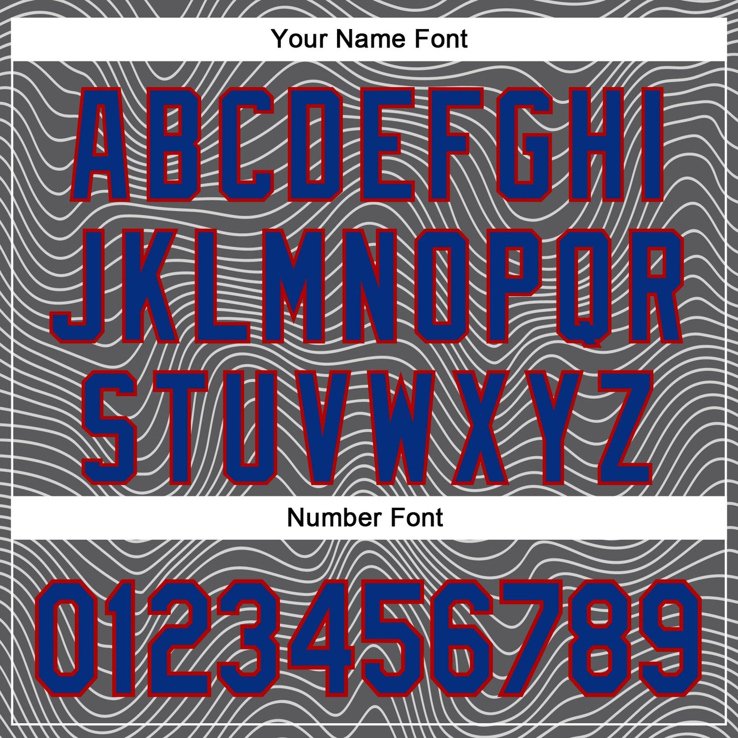 Custom Stitched Navy Royal Red-White 3D Pattern Design Wave Distorted Line Sports Pullover Sweatshirt Hoodie view 4