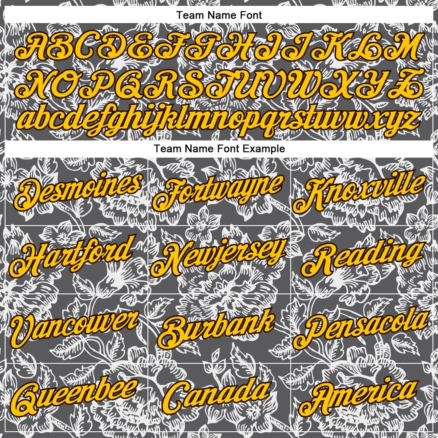 Custom Stitched Steel Gray Yellow-Brown 3D Pattern Design Subtle Floral Sports Pullover Sweatshirt Hoodie view 3