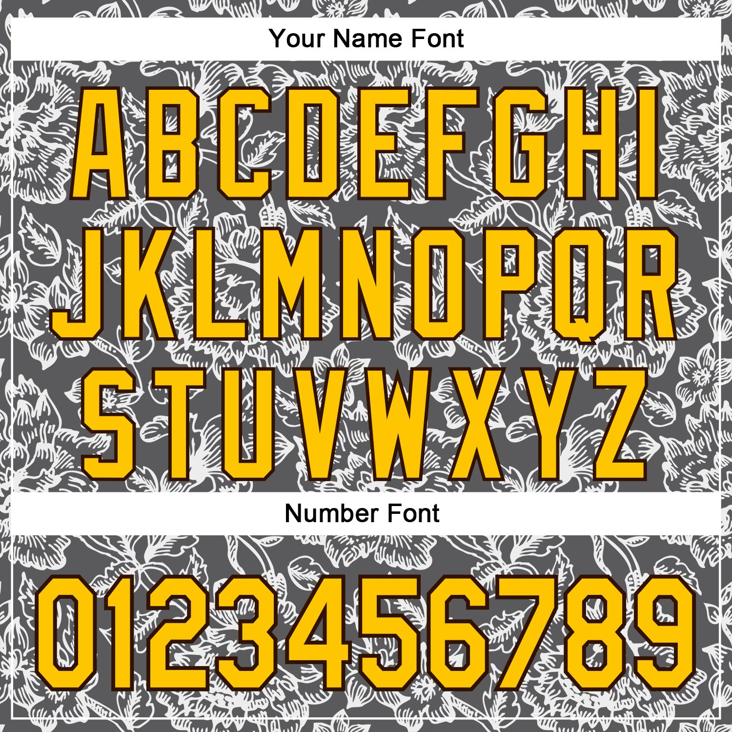 Custom Stitched Steel Gray Yellow-Brown 3D Pattern Design Subtle Floral Sports Pullover Sweatshirt Hoodie view 4
