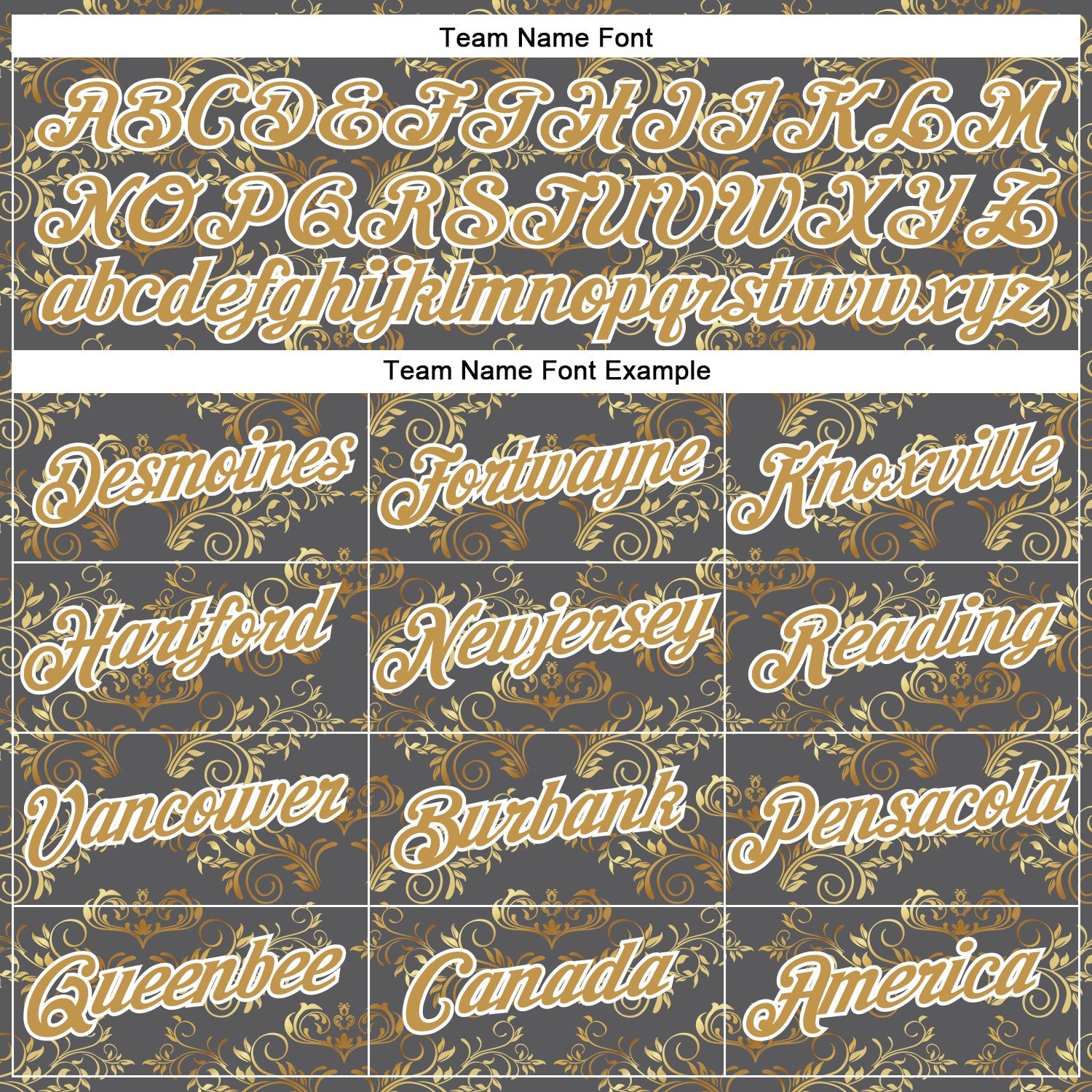 Custom Stitched Steel Gray Old Gold-White 3D Pattern Design Golden Subtle Floral Sports Pullover Sweatshirt Hoodie view 3
