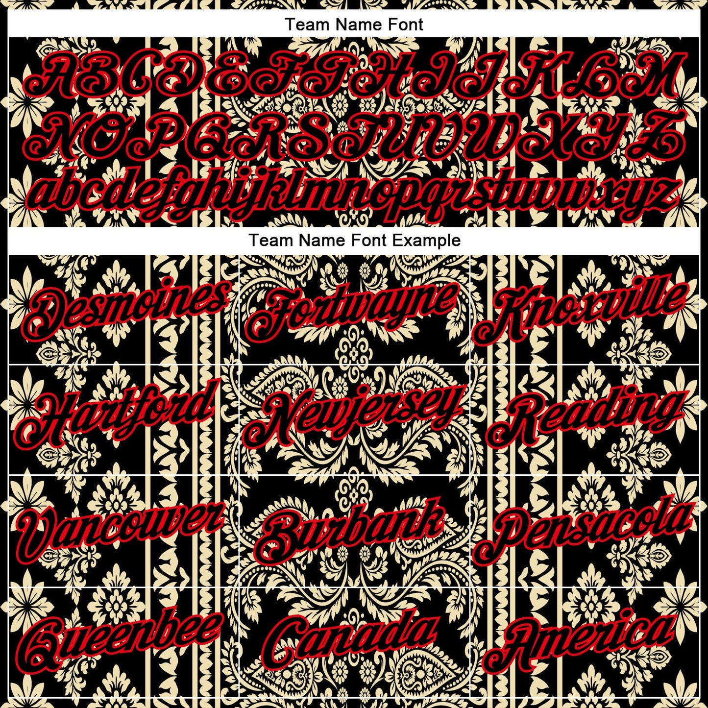 Custom Stitched Black Cream-Fire Red 3D Pattern Design Ethnic Paisley Floral Bandana Sports Pullover Sweatshirt Hoodie view 3