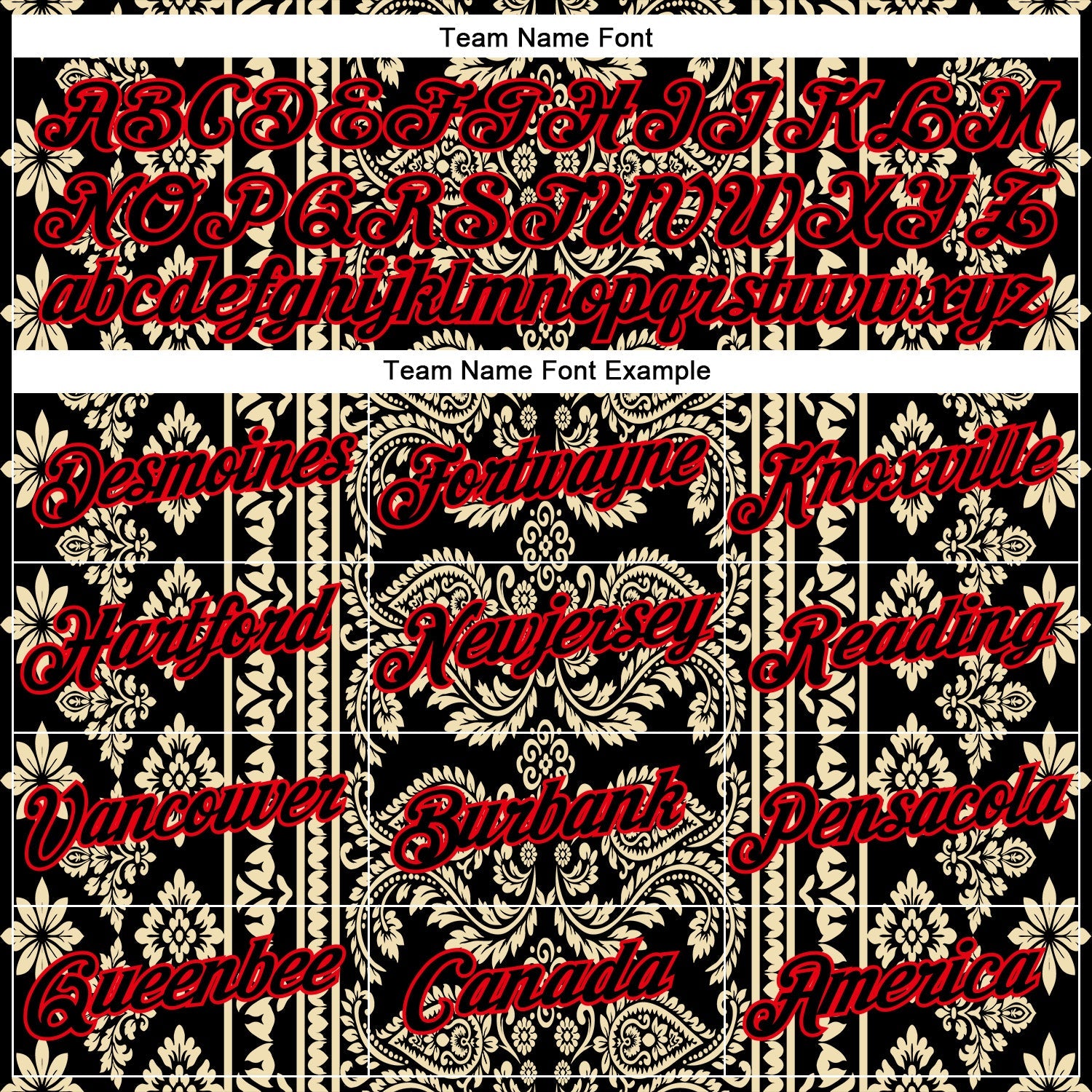 Custom Stitched Black Cream-Fire Red 3D Pattern Design Ethnic Paisley Floral Bandana Sports Pullover Sweatshirt Hoodie view 3