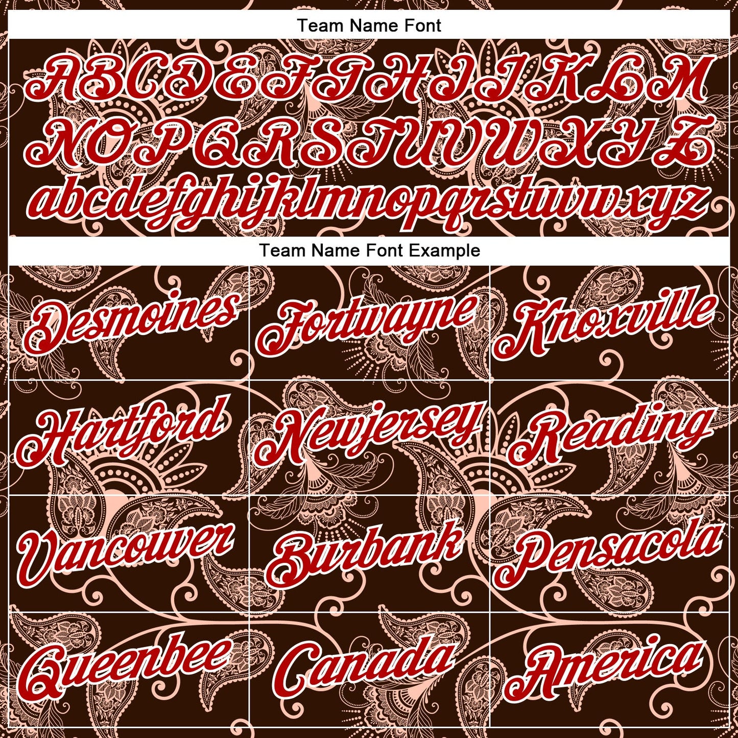 Custom Stitched Brown Red-White 3D Pattern Design Ethnic Paisley Floral Bandana Sports Pullover Sweatshirt Hoodie view 3