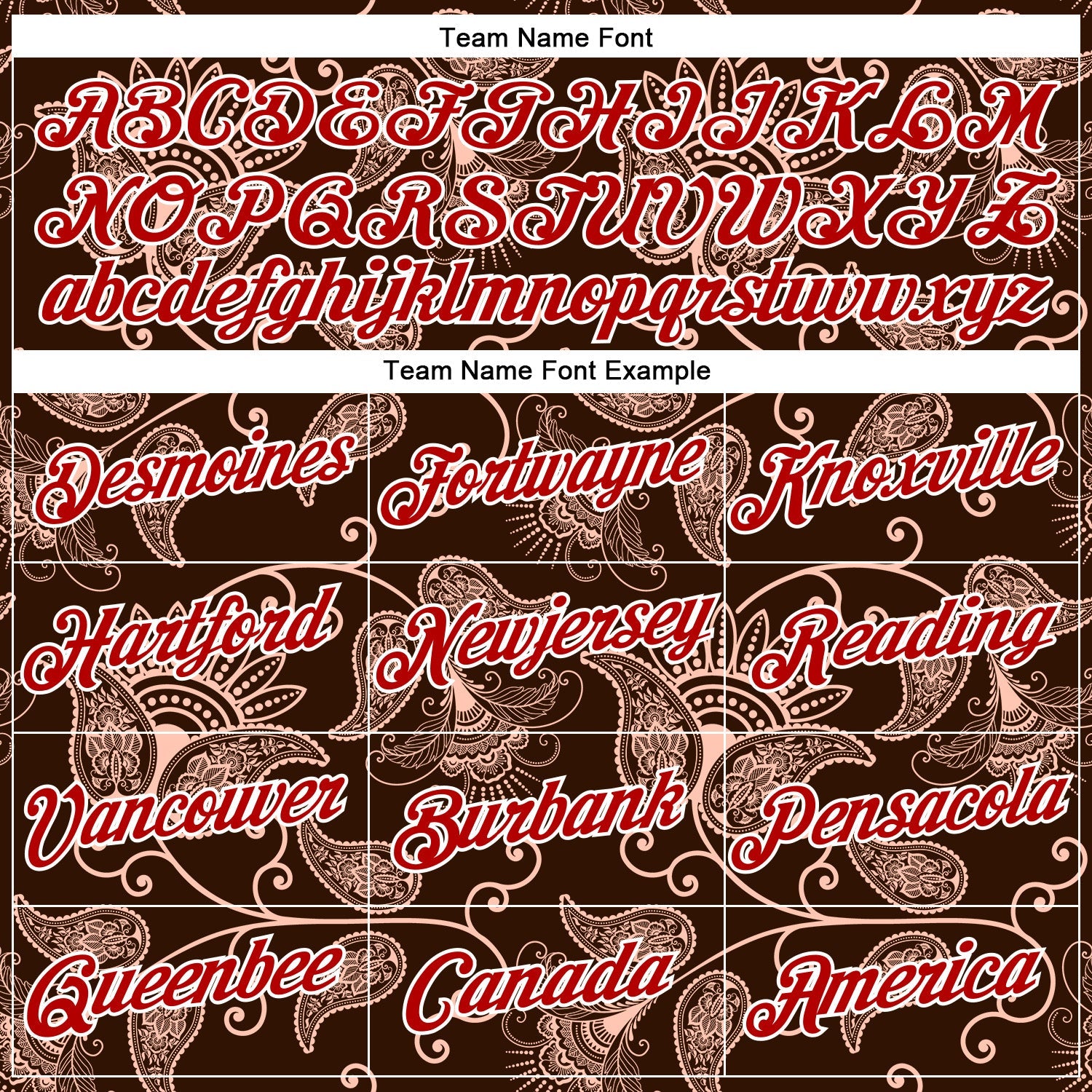 Custom Stitched Brown Red-White 3D Pattern Design Ethnic Paisley Floral Bandana Sports Pullover Sweatshirt Hoodie view 3