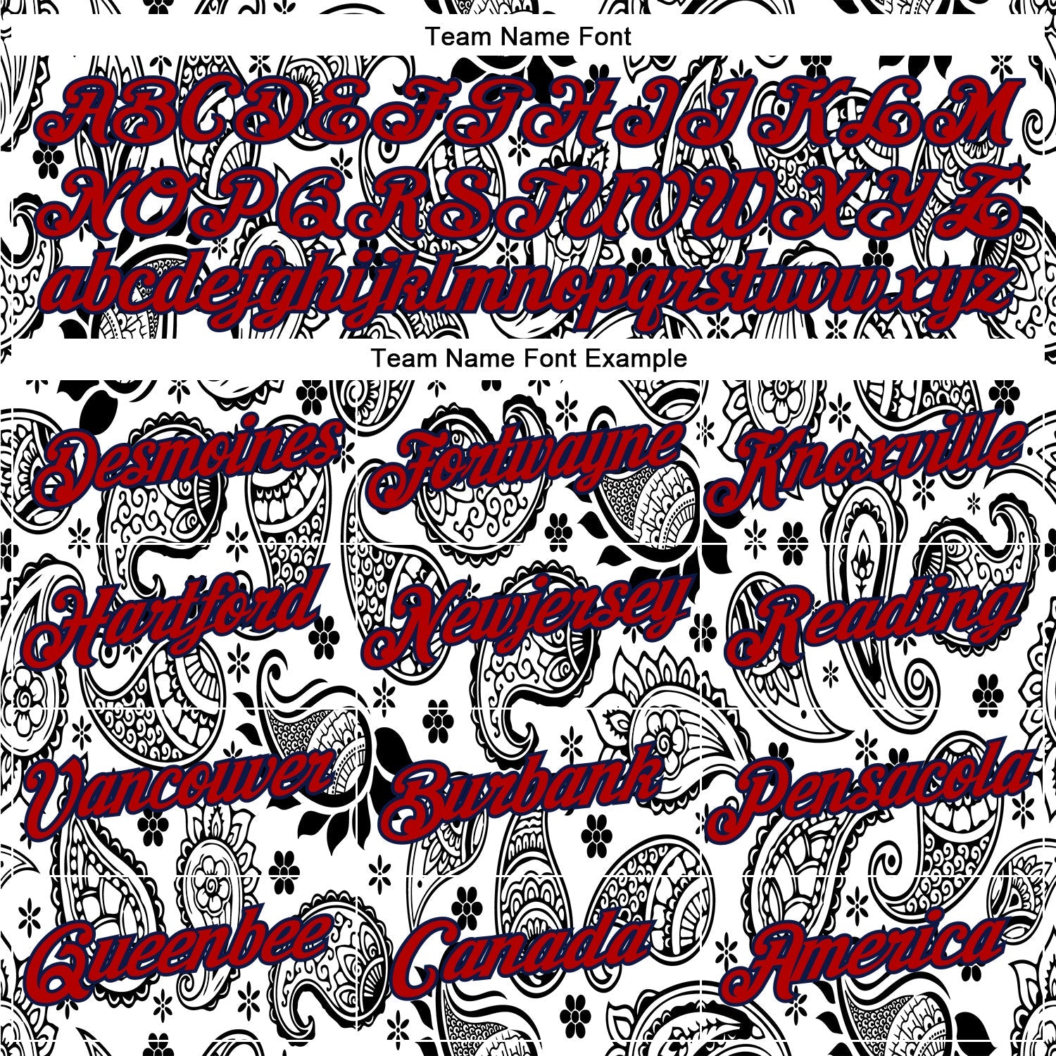Custom Stitched White Red-Navy 3D Pattern Design Ethnic Paisley Floral Bandana Sports Pullover Sweatshirt Hoodie view 3
