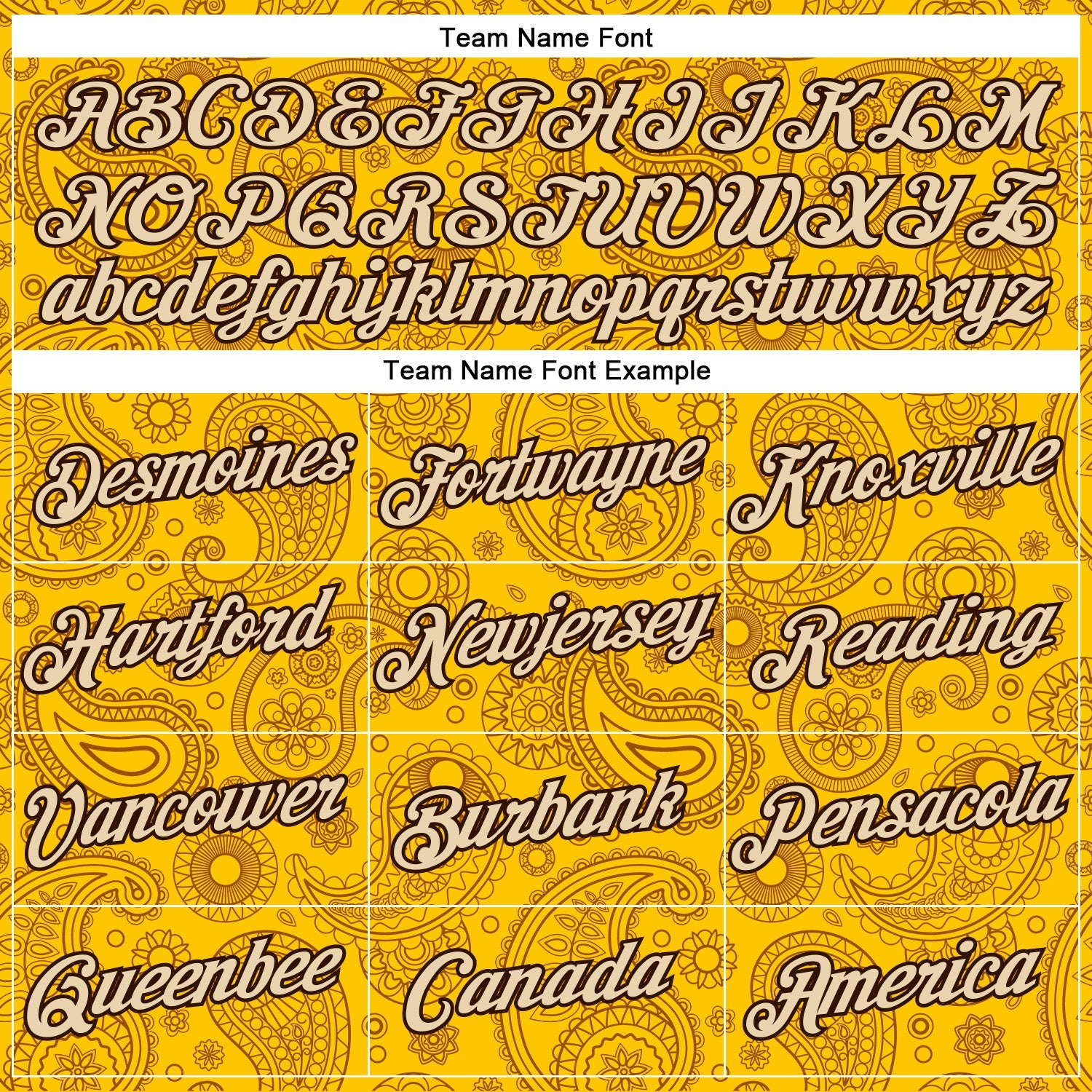 Custom Stitched Yellow City Cream-Brown 3D Pattern Design Ethnic Paisley Floral Bandana Sports Pullover Sweatshirt Hoodie view 3