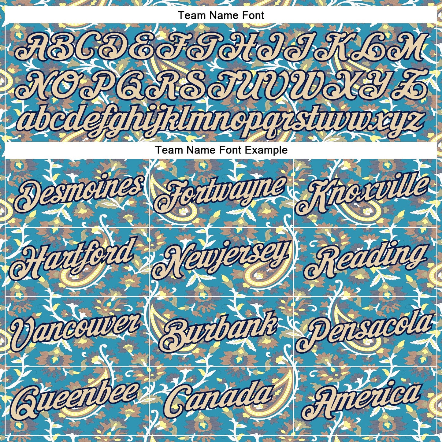 Custom Stitched Panther Blue City Cream-Brown 3D Pattern Design Ethnic Paisley Floral Bandana Sports Pullover Sweatshirt Hoodie view 3