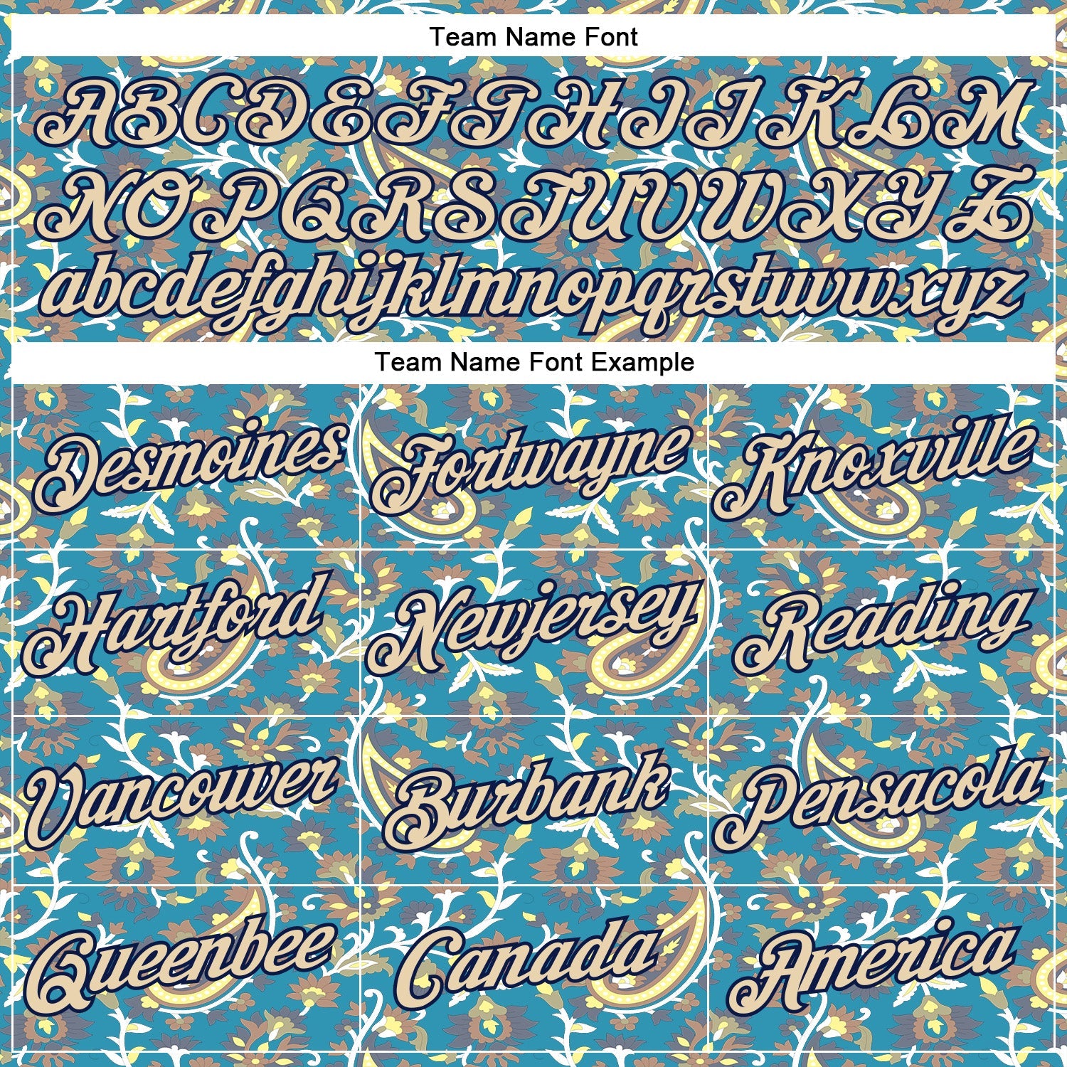 Custom Stitched Panther Blue City Cream-Brown 3D Pattern Design Ethnic Paisley Floral Bandana Sports Pullover Sweatshirt Hoodie view 3
