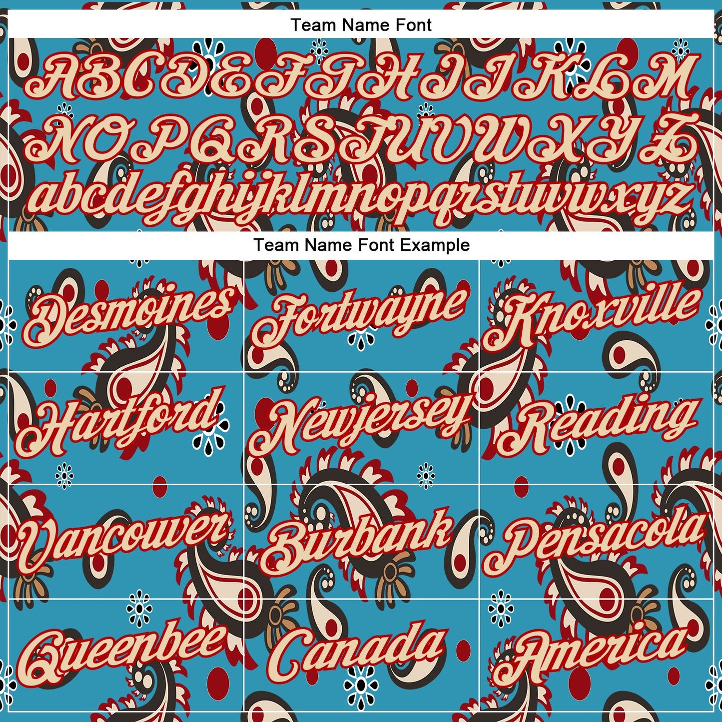 Custom Stitched Panther Blue City Cream-Red 3D Pattern Design Ethnic Paisley Floral Bandana Sports Pullover Sweatshirt Hoodie view 3