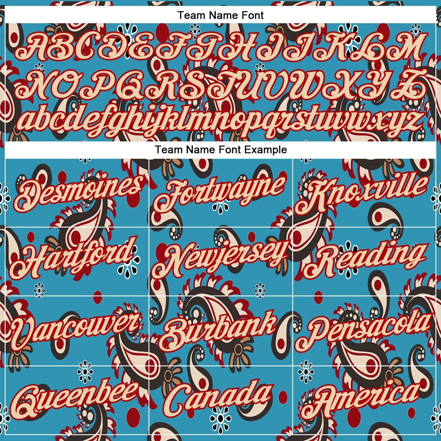 Custom Stitched Panther Blue City Cream-Red 3D Pattern Design Ethnic Paisley Floral Bandana Sports Pullover Sweatshirt Hoodie view 3