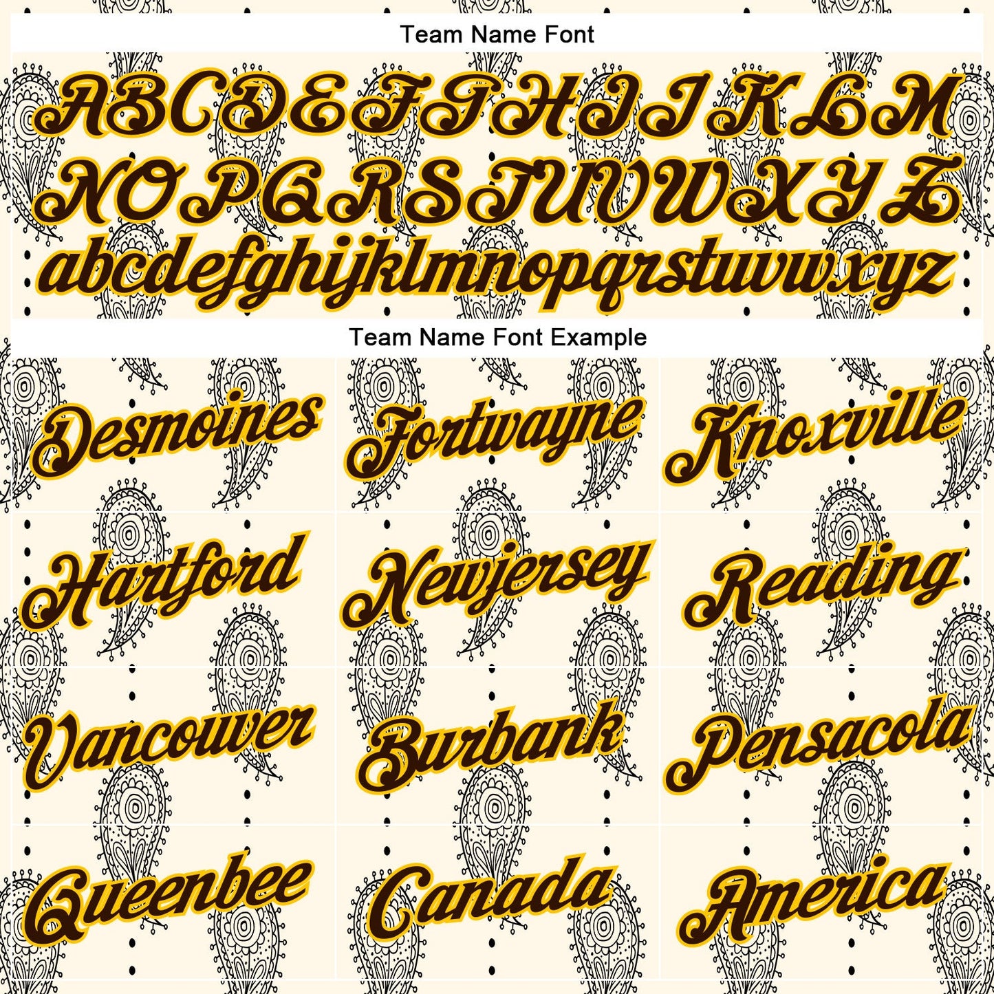 Custom Stitched Cream Brown-Yellow 3D Pattern Design Ethnic Paisley Floral Bandana Sports Pullover Sweatshirt Hoodie view 3