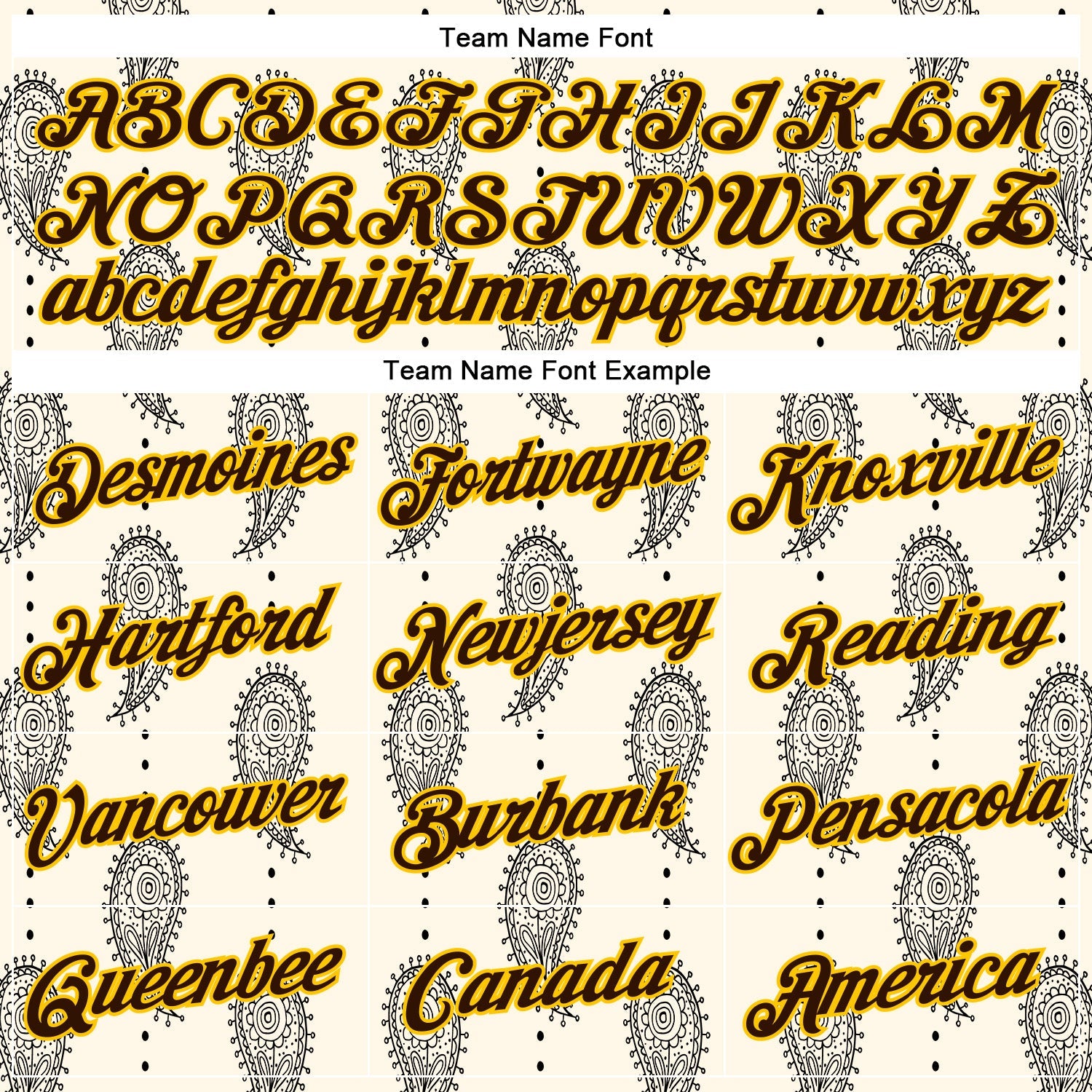 Custom Stitched Cream Brown-Yellow 3D Pattern Design Ethnic Paisley Floral Bandana Sports Pullover Sweatshirt Hoodie view 3