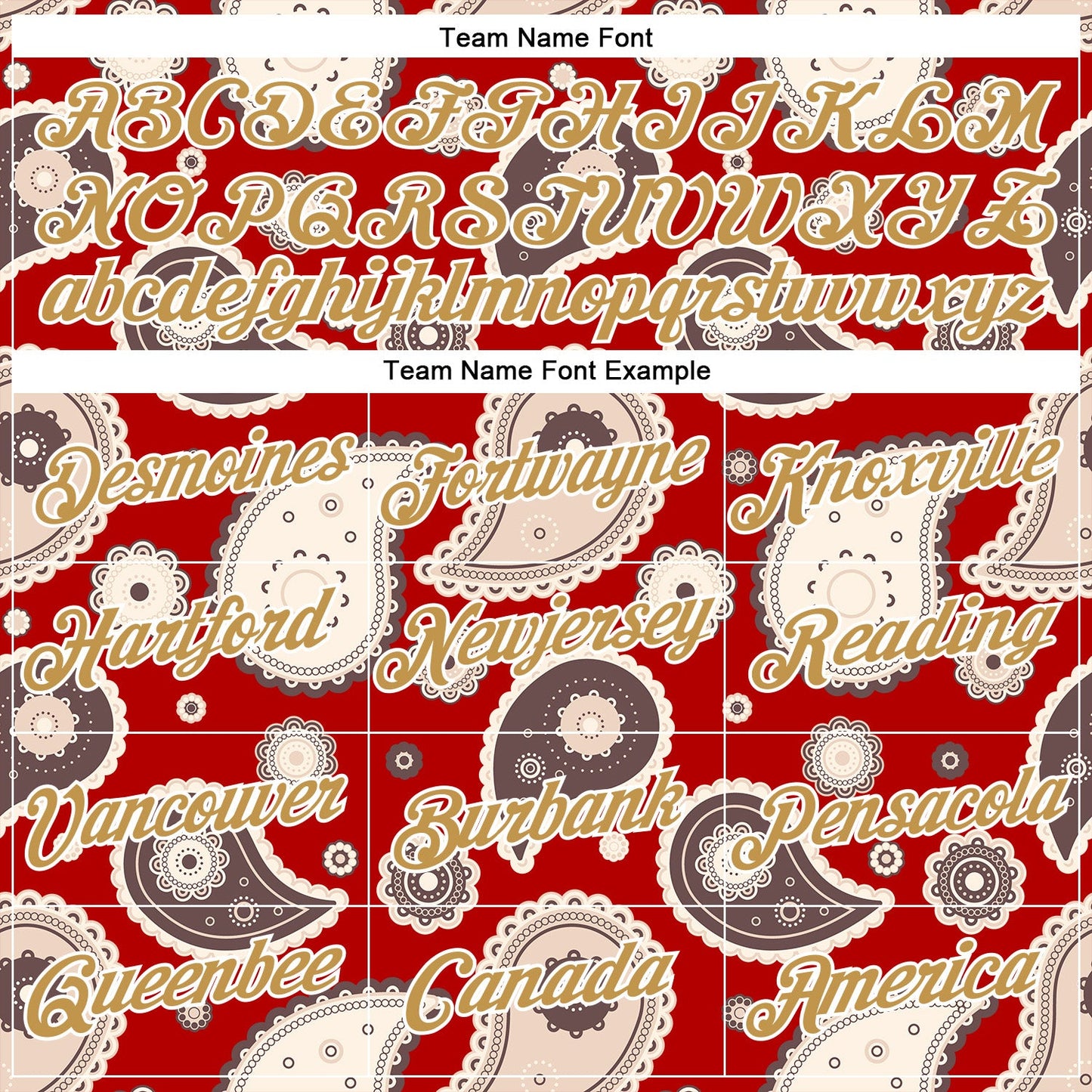 Custom Stitched Red Old Gold-White 3D Pattern Design Ethnic Paisley Floral Bandana Sports Pullover Sweatshirt Hoodie view 3