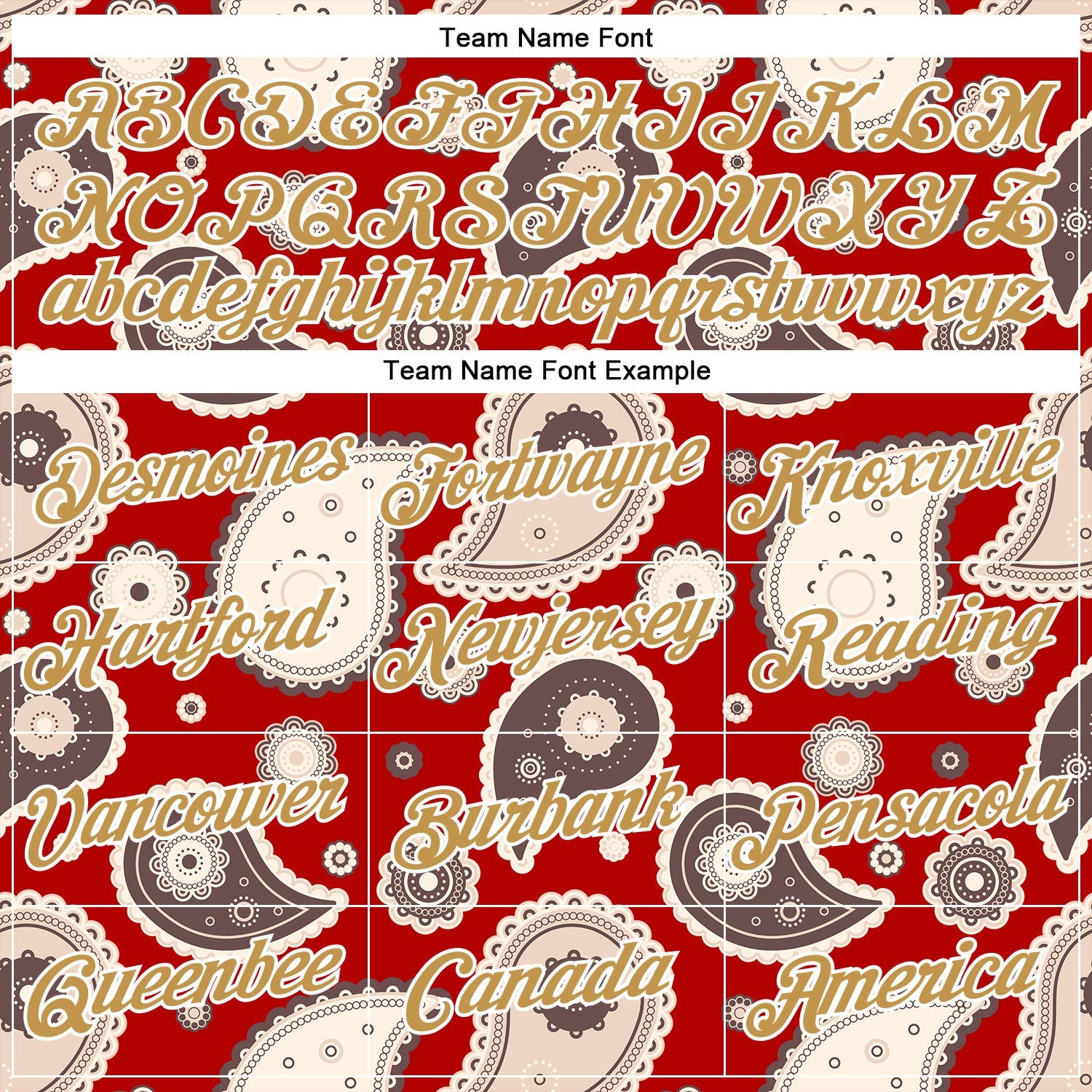 Custom Stitched Red Old Gold-White 3D Pattern Design Ethnic Paisley Floral Bandana Sports Pullover Sweatshirt Hoodie view 3