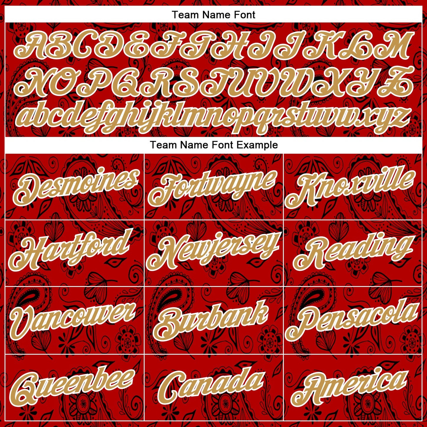 Custom Stitched Red Old Gold-White 3D Pattern Design Ethnic Paisley Floral Bandana Sports Pullover Sweatshirt Hoodie view 3