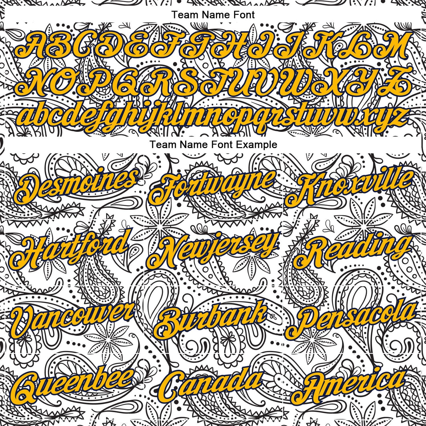 Custom Stitched White Gold-Navy 3D Pattern Design Ethnic Paisley Floral Bandana Sports Pullover Sweatshirt Hoodie view 3