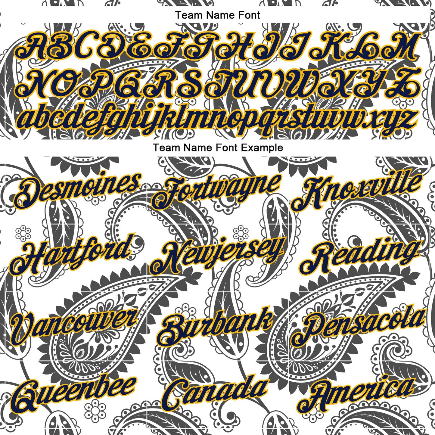 Custom Stitched White Navy-Gold 3D Pattern Design Ethnic Paisley Floral Bandana Sports Pullover Sweatshirt Hoodie view 3