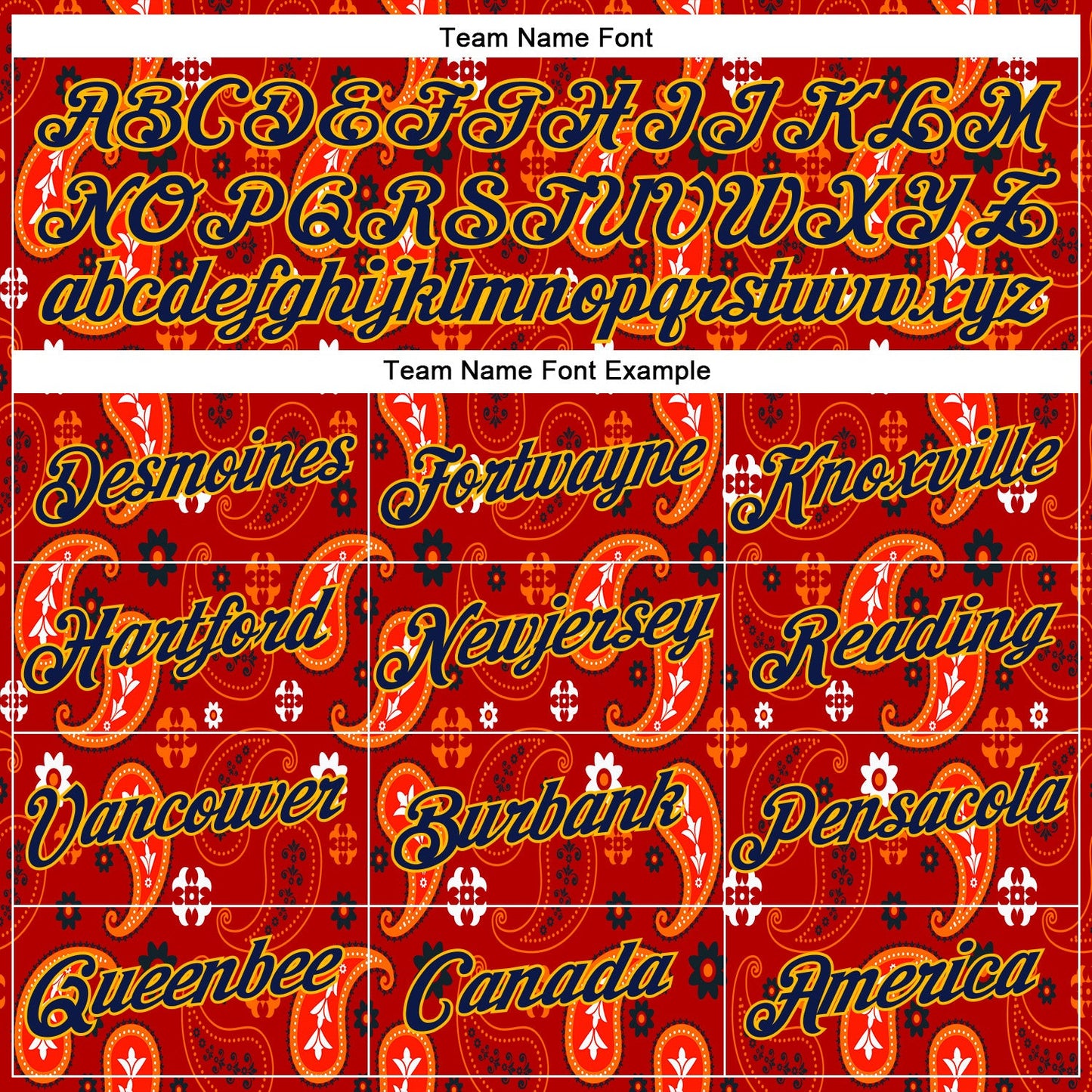 Custom Stitched Red Navy-Gold 3D Pattern Design Ethnic Paisley Floral Bandana Sports Pullover Sweatshirt Hoodie view 3