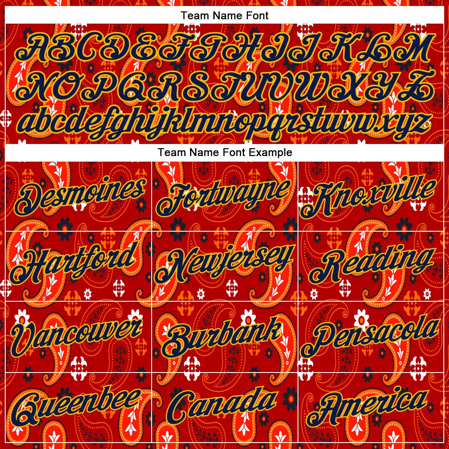 Custom Stitched Red Navy-Gold 3D Pattern Design Ethnic Paisley Floral Bandana Sports Pullover Sweatshirt Hoodie view 3
