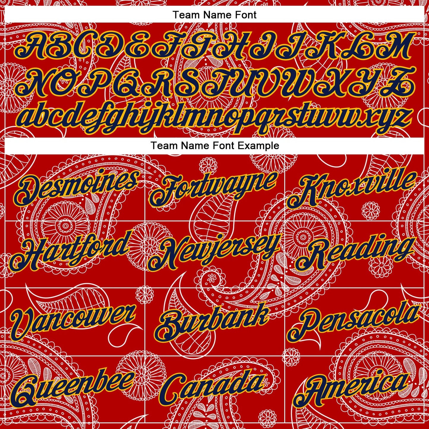 Custom Stitched Red Navy-Gold 3D Pattern Design Ethnic Paisley Floral Bandana Sports Pullover Sweatshirt Hoodie view 3