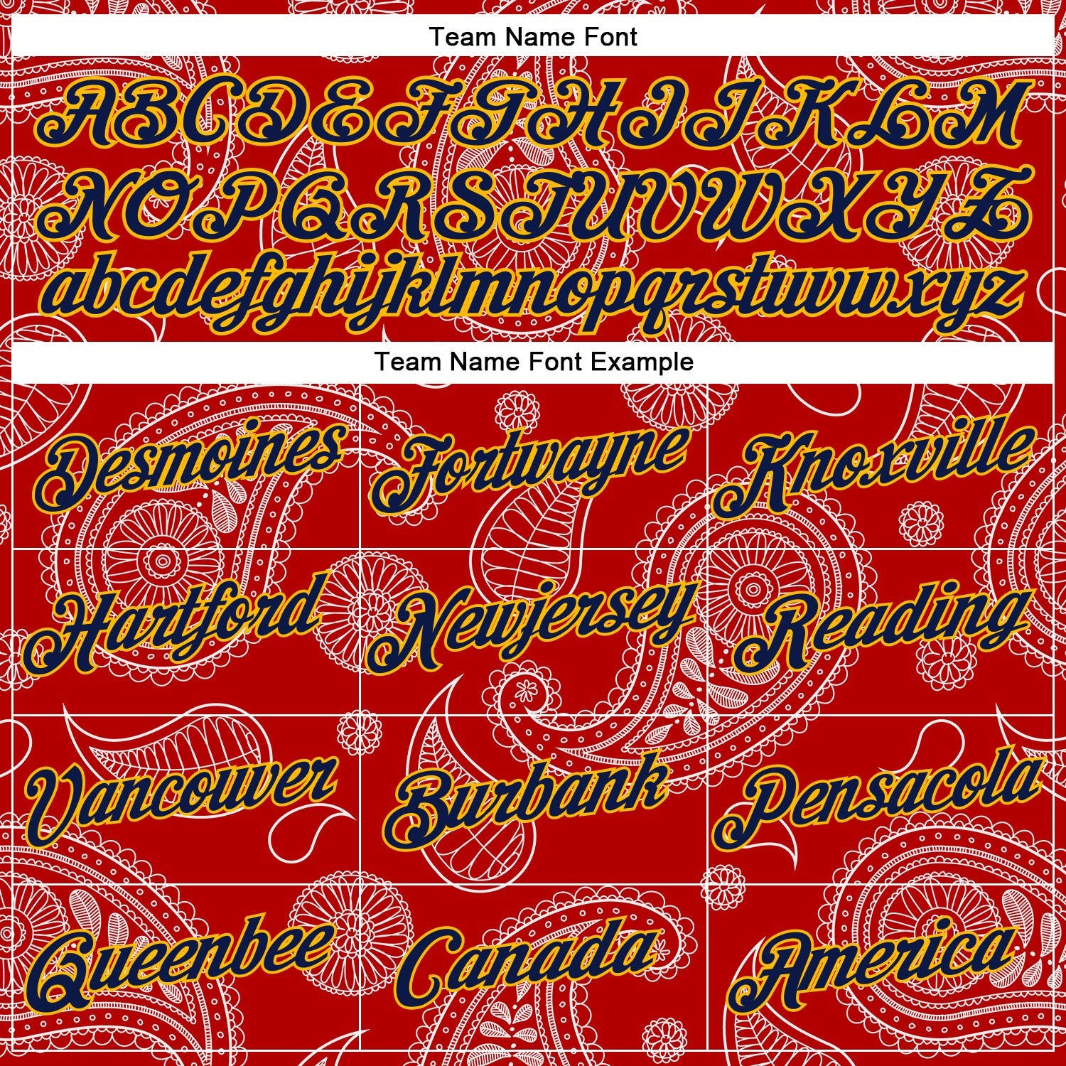 Custom Stitched Red Navy-Gold 3D Pattern Design Ethnic Paisley Floral Bandana Sports Pullover Sweatshirt Hoodie view 3