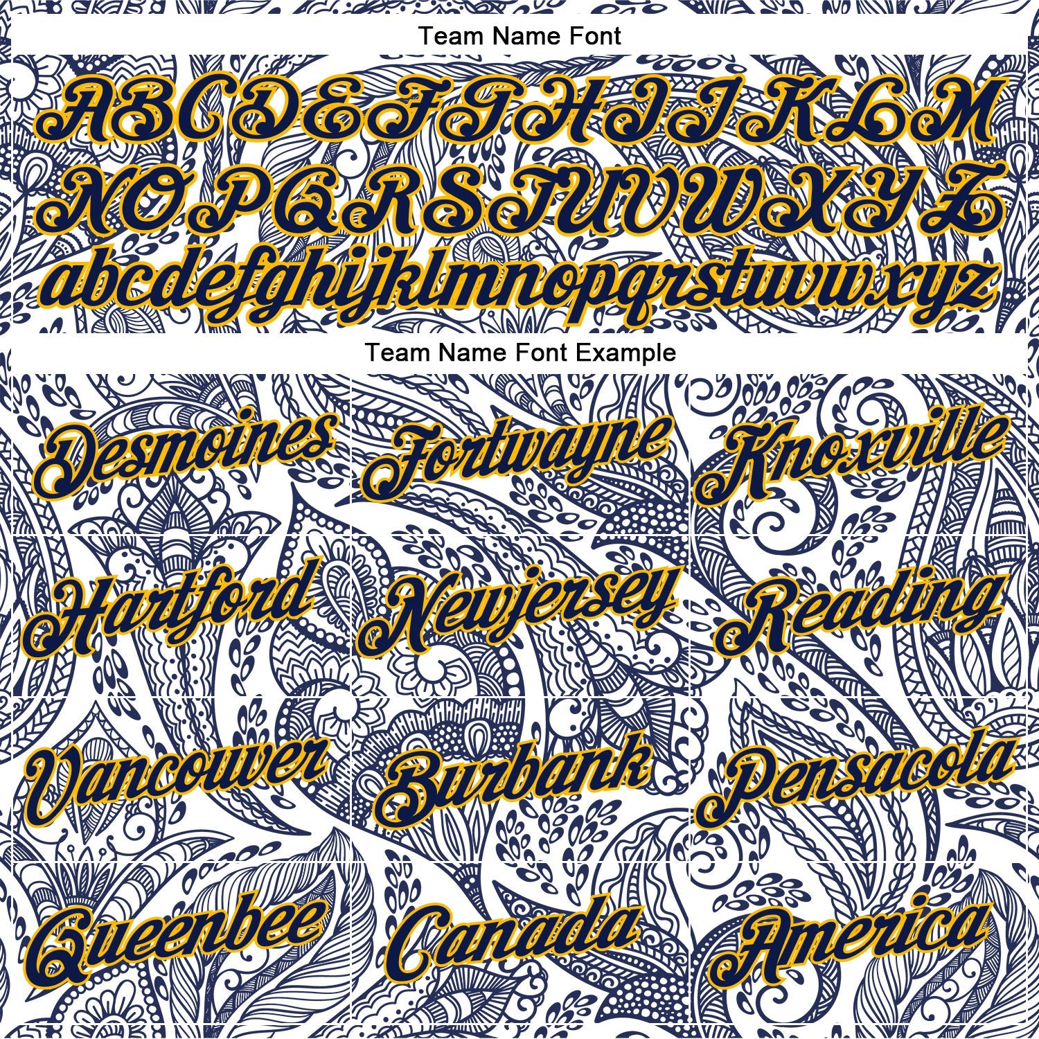 Custom Stitched White Navy-Gold 3D Pattern Design Ethnic Paisley Floral Bandana Sports Pullover Sweatshirt Hoodie view 3