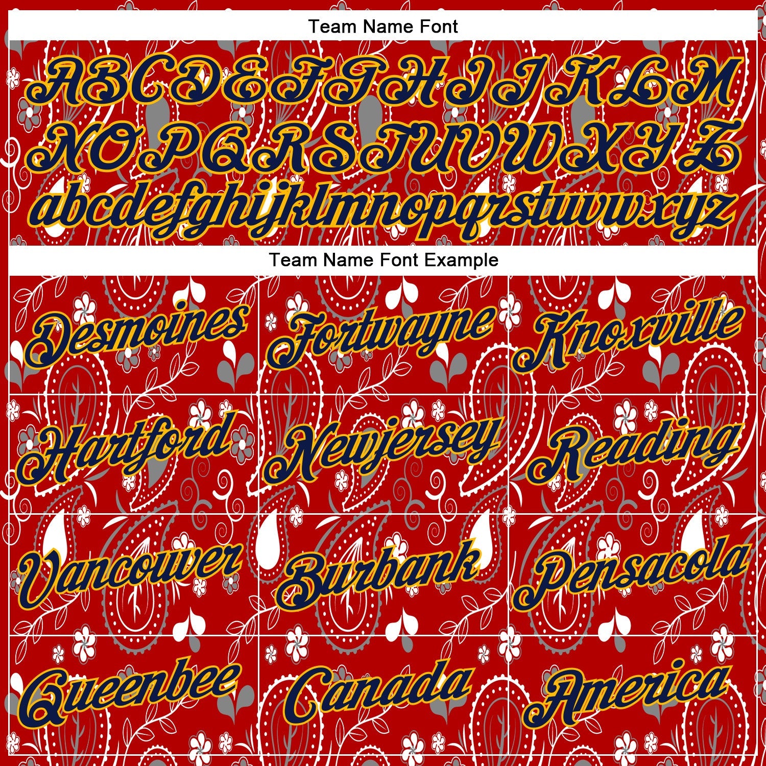 Custom Stitched Red Navy-Gold 3D Pattern Design Ethnic Paisley Floral Bandana Sports Pullover Sweatshirt Hoodie view 3