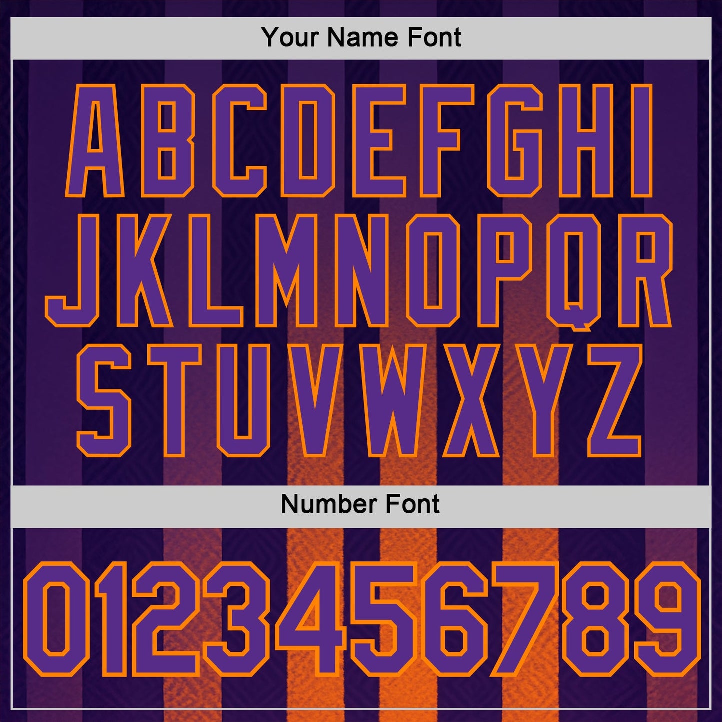 Custom Purple Orange-Bay Orange 3D Pattern Design Sunset Gradient Stripe Sportswear Performance T-Shirt view 4