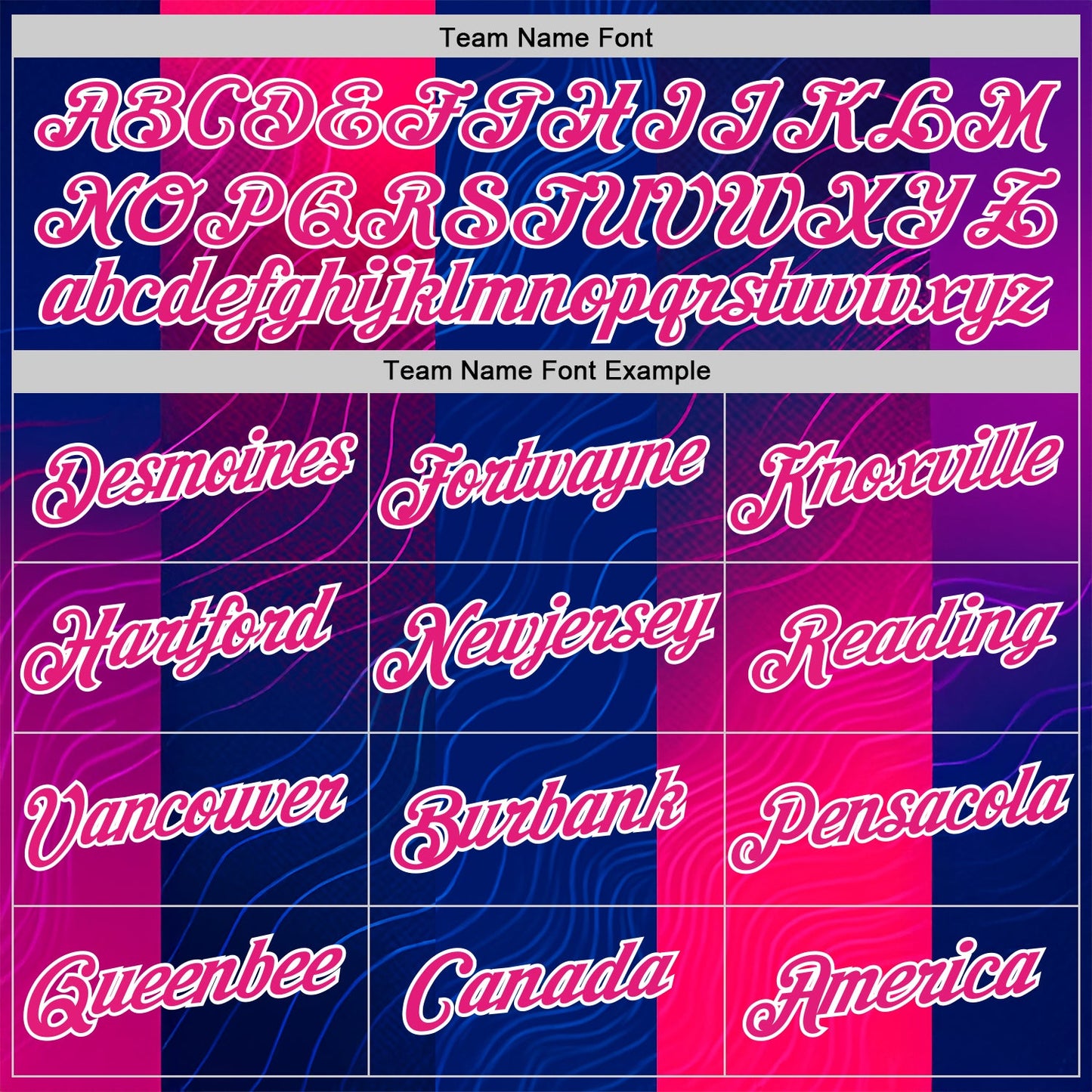Custom Blue Hot Pink Red-White 3D Pattern Design Neon Stripe Sportswear Performance T-Shirt view 3