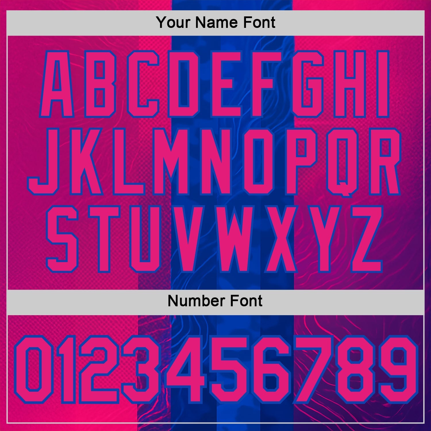 Custom Blue Hot Pink Red-Thunder Blue 3D Pattern Design Neon Stripe Sportswear Performance T-Shirt view 4