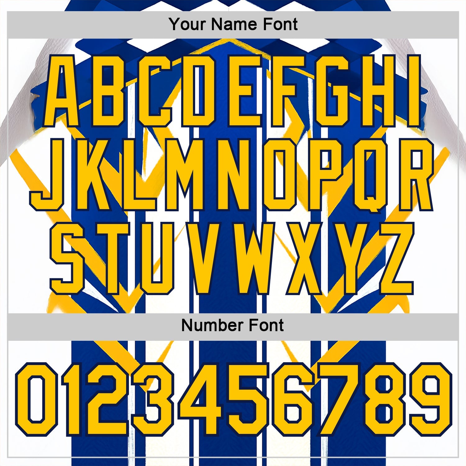 Custom White Yellow Blue-Navy 3D Pattern Design Geometric Shape Stripe Sportswear Performance T-Shirt view 4
