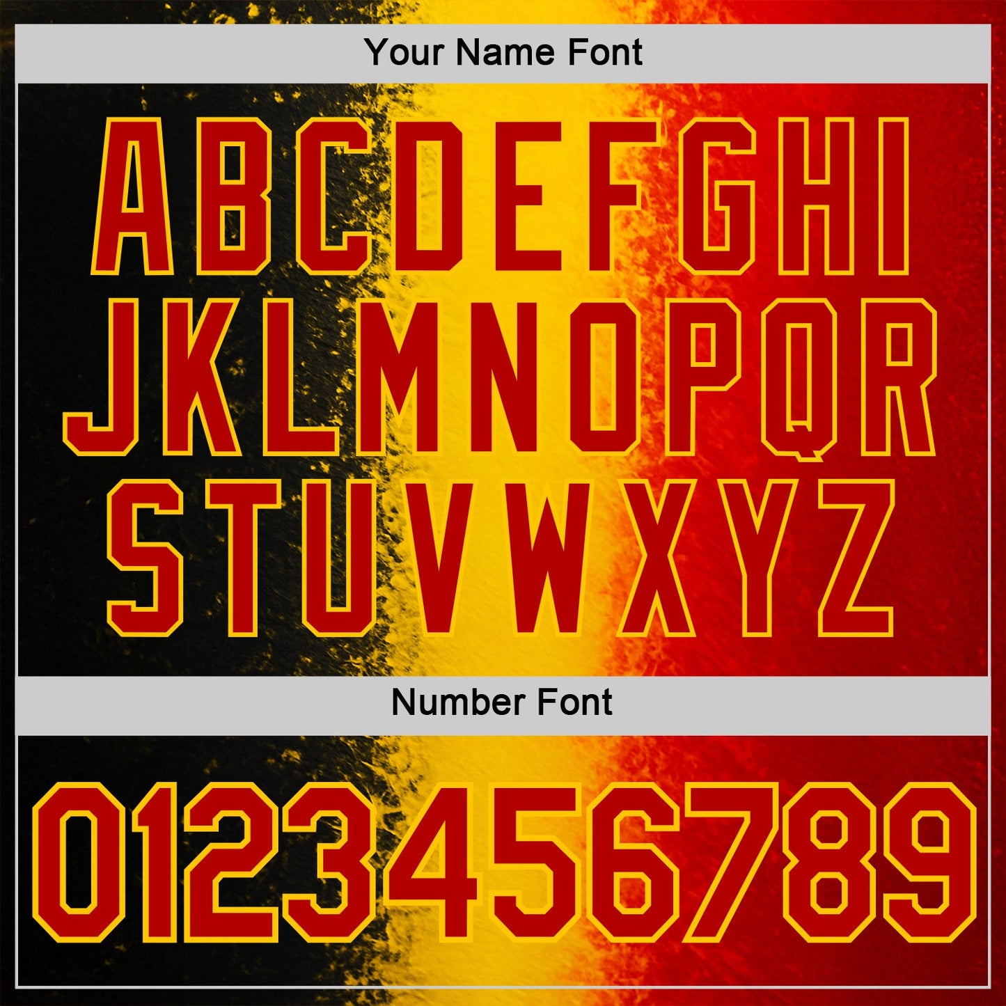 Custom Red Yellow-Black 3D Pattern Design Germany Stripe Sportswear Performance T-Shirt view 4