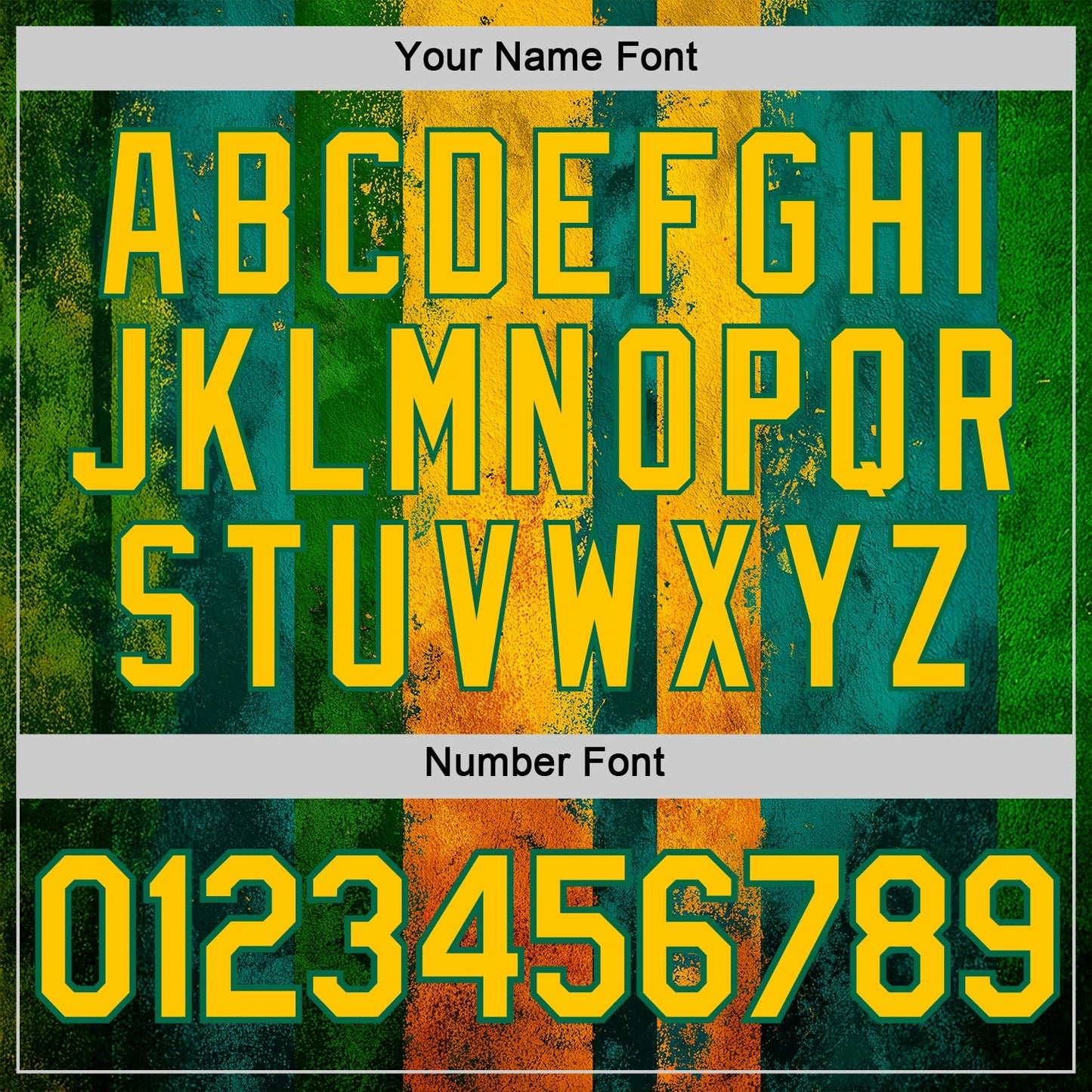 Custom Green Yellow-Kelly Green 3D Pattern Design Brazil Stripe Sportswear Performance T-Shirt view 4