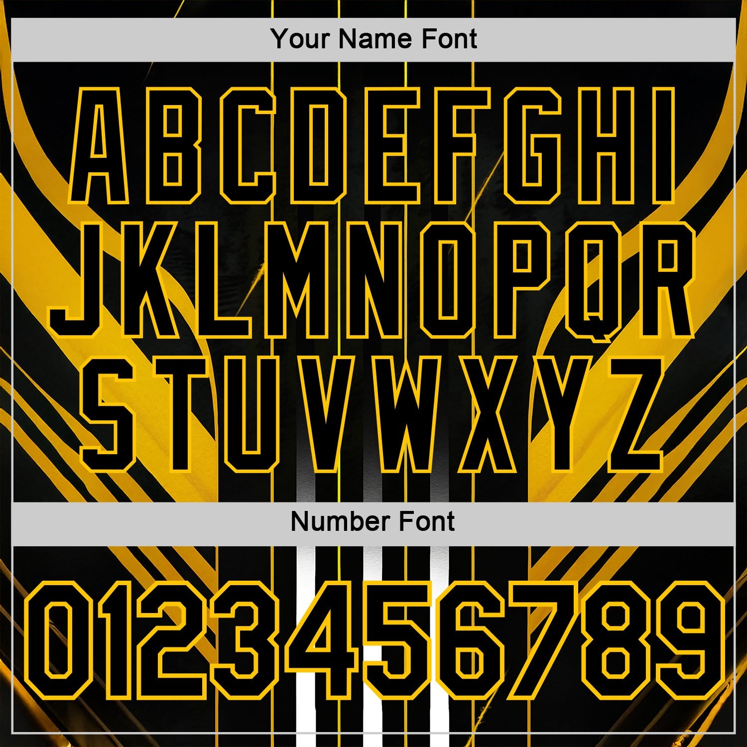 Custom Black Yellow 3D Pattern Design Germany Stripe Sportswear Performance T-Shirt view 4