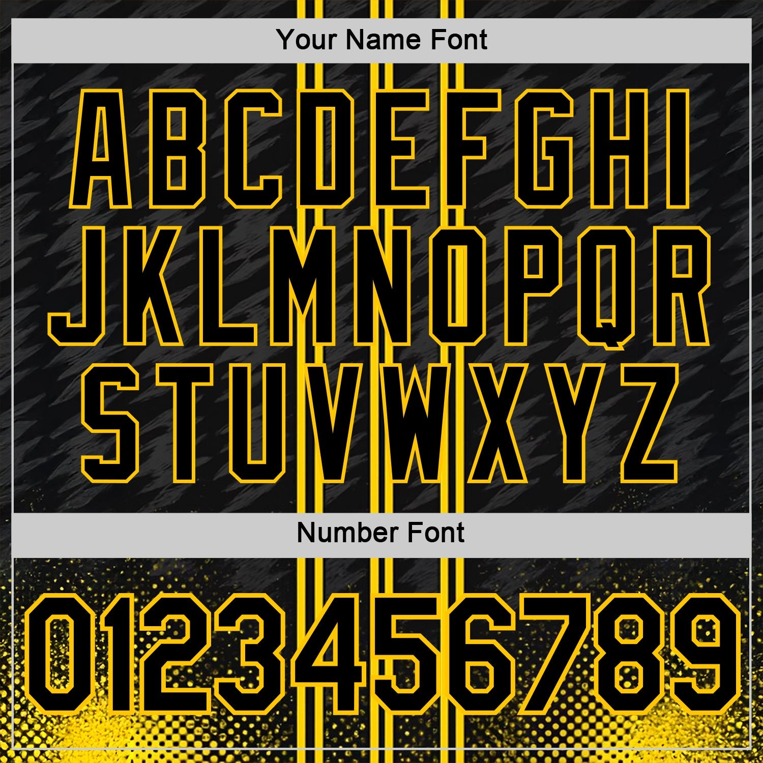 Custom Black Yellow 3D Pattern Design Germany Stripe Sportswear Performance T-Shirt view 4