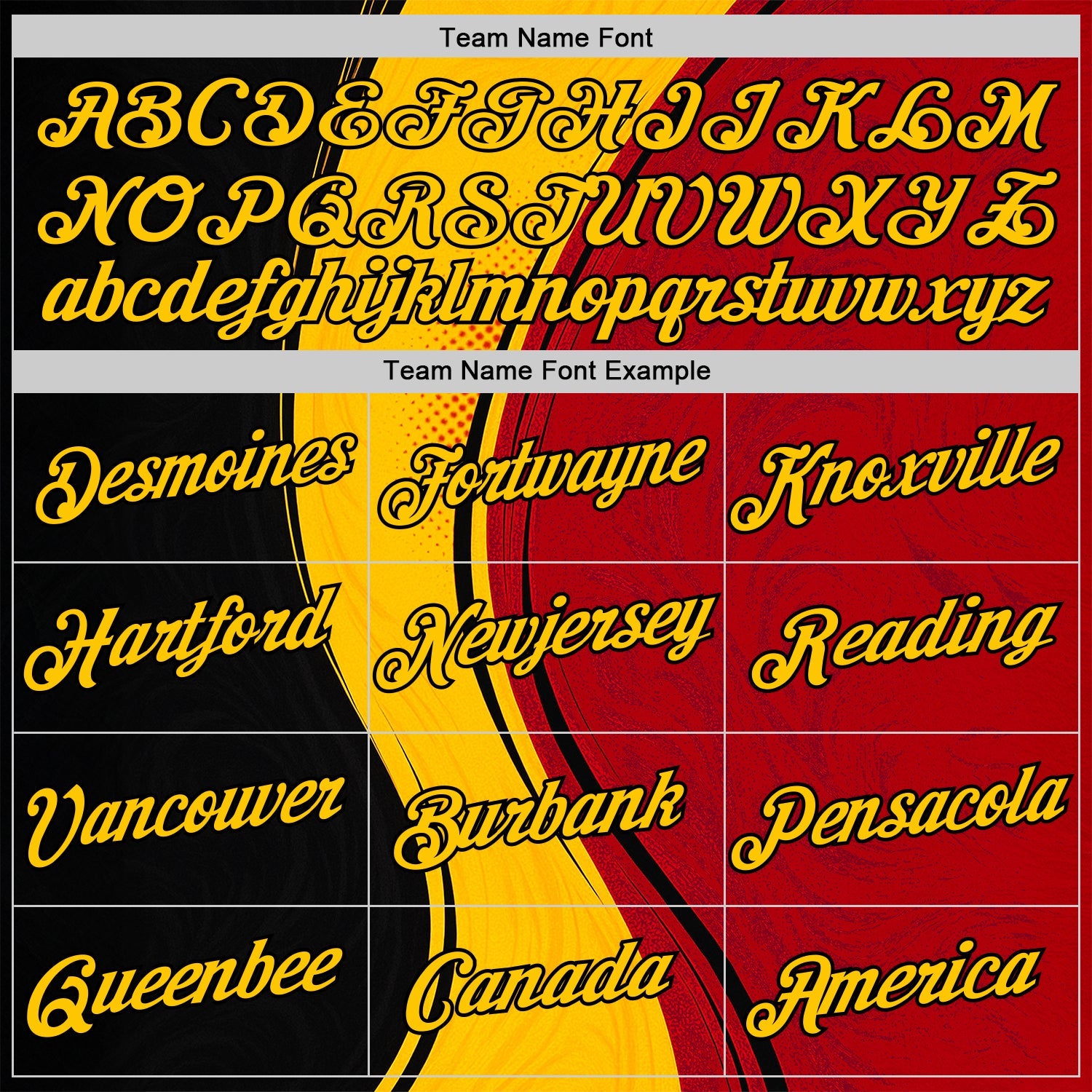 Custom Red Yellow-White 3D Pattern Design Germany Sportswear Performance T-Shirt view 3