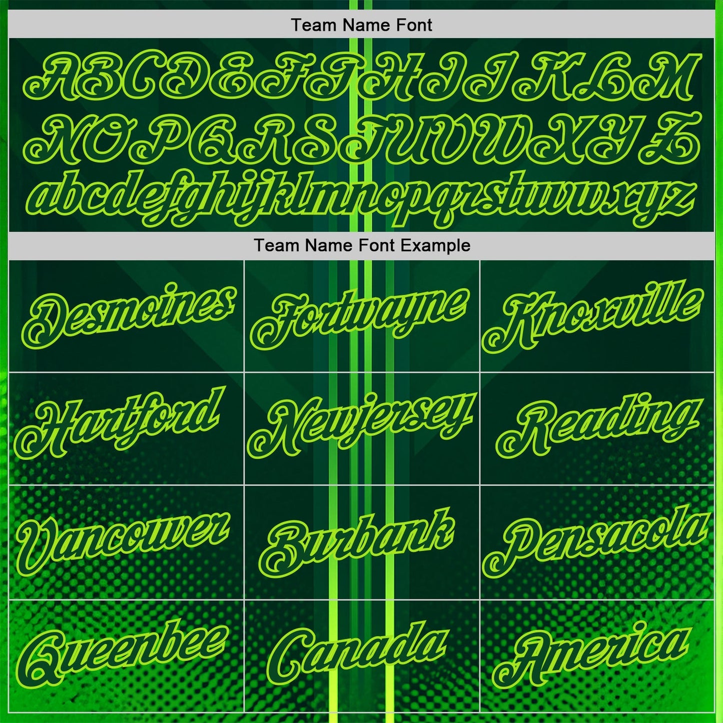 Custom Green Neon Green 3D Pattern Design Gradient Stripe Sportswear Performance T-Shirt view 3